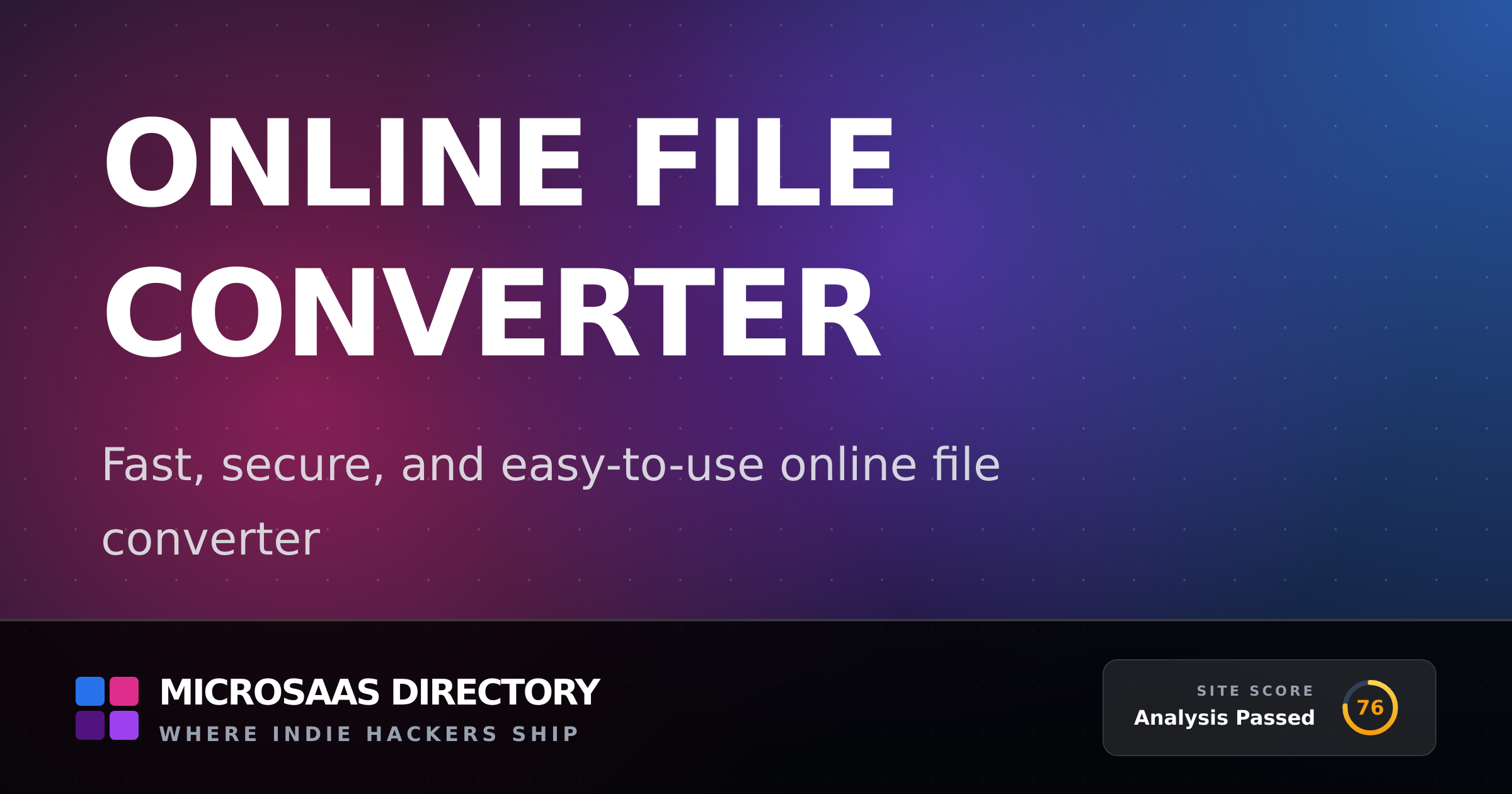 Online File Converter | MicroSaaS Directory