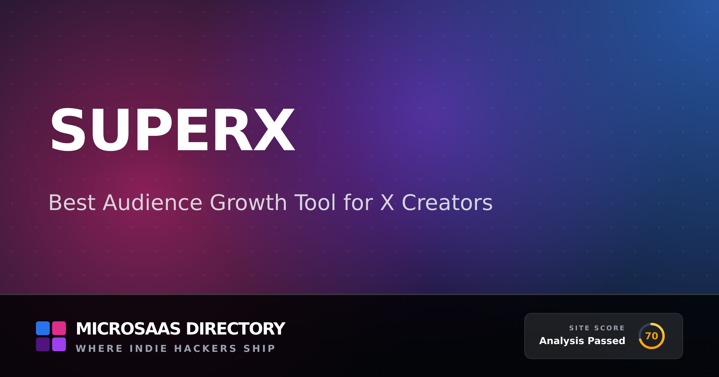 SuperX | MicroSaaS Directory
