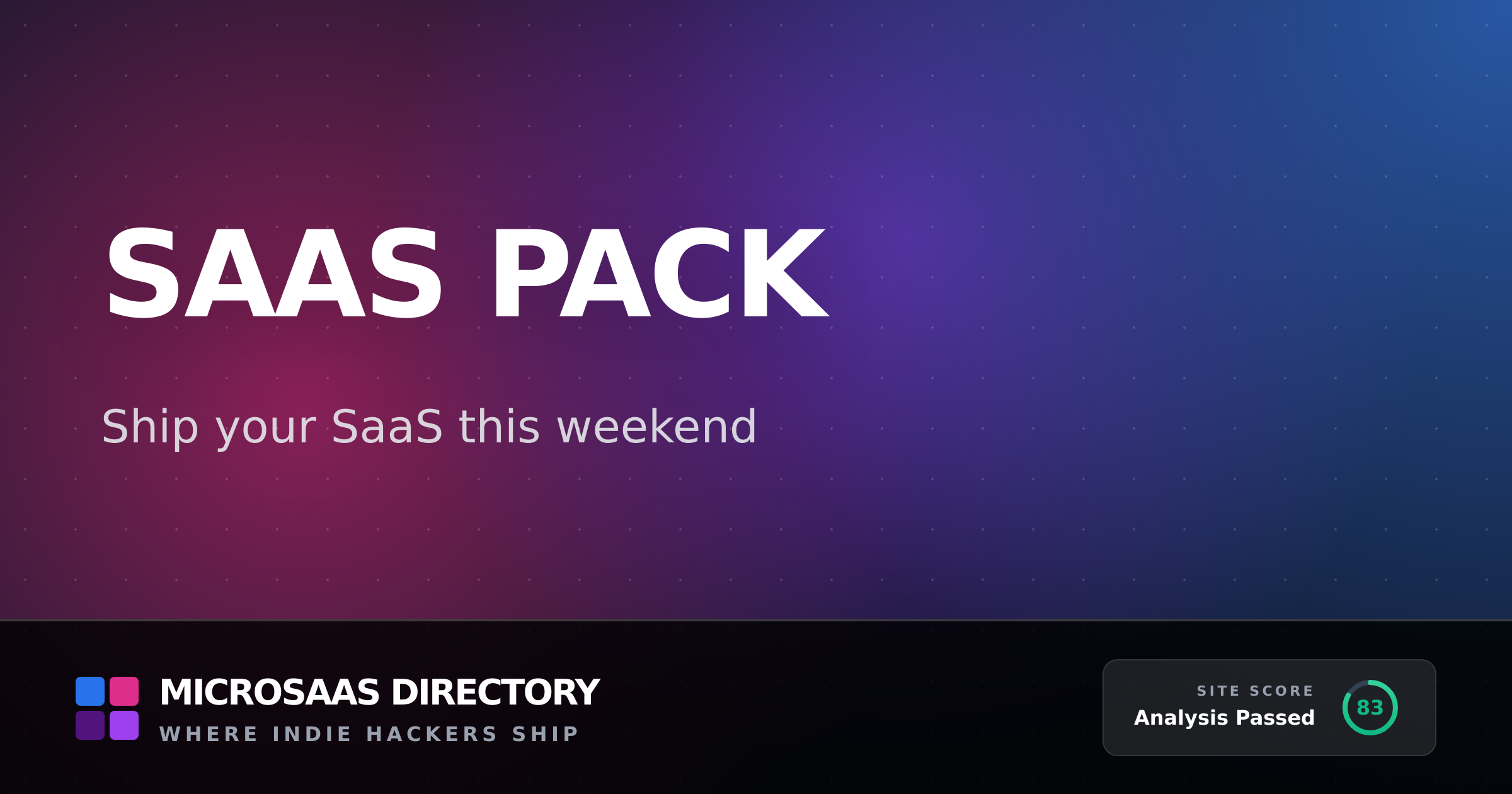 SaaS Pack | MicroSaaS Directory