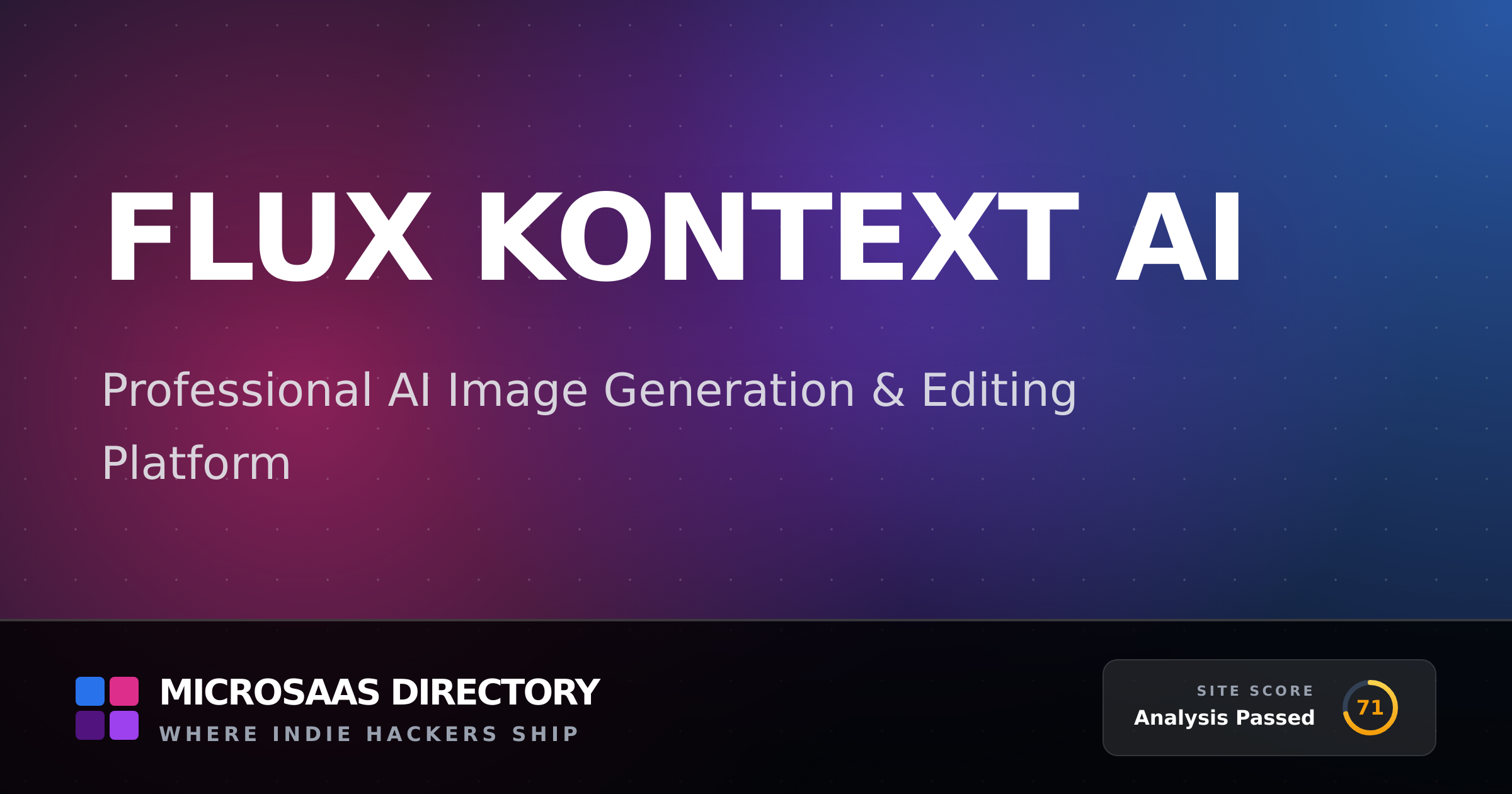 Flux Kontext AI | MicroSaaS Directory