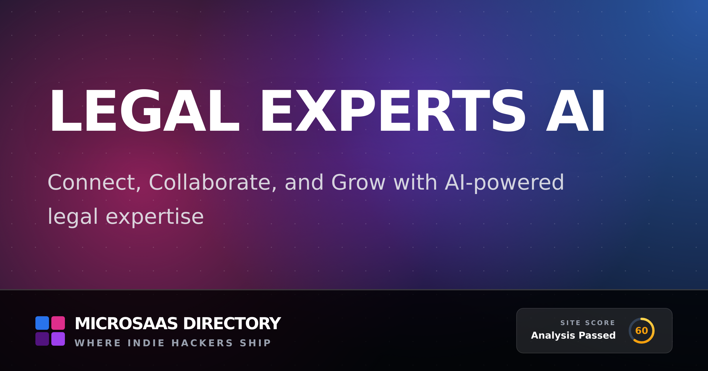 Legal Experts AI | MicroSaaS Directory