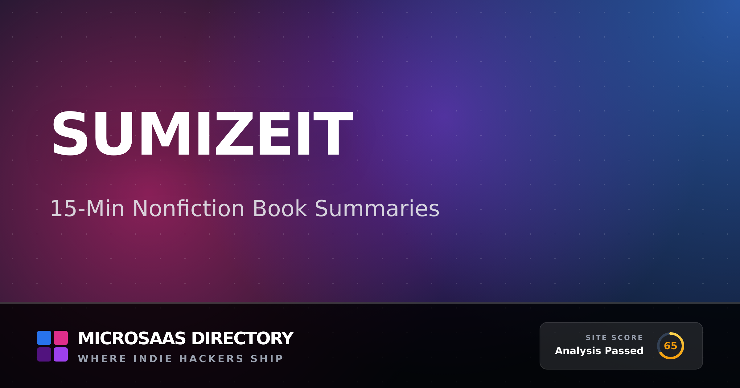Sumizeit | MicroSaaS Directory