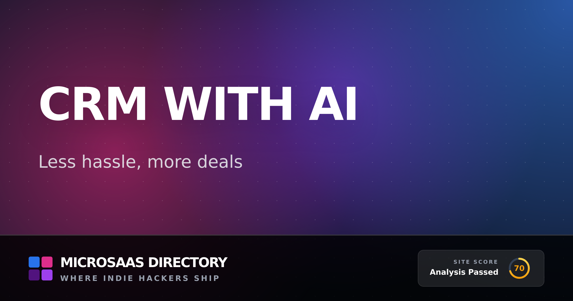 CRM with AI | MicroSaaS Directory