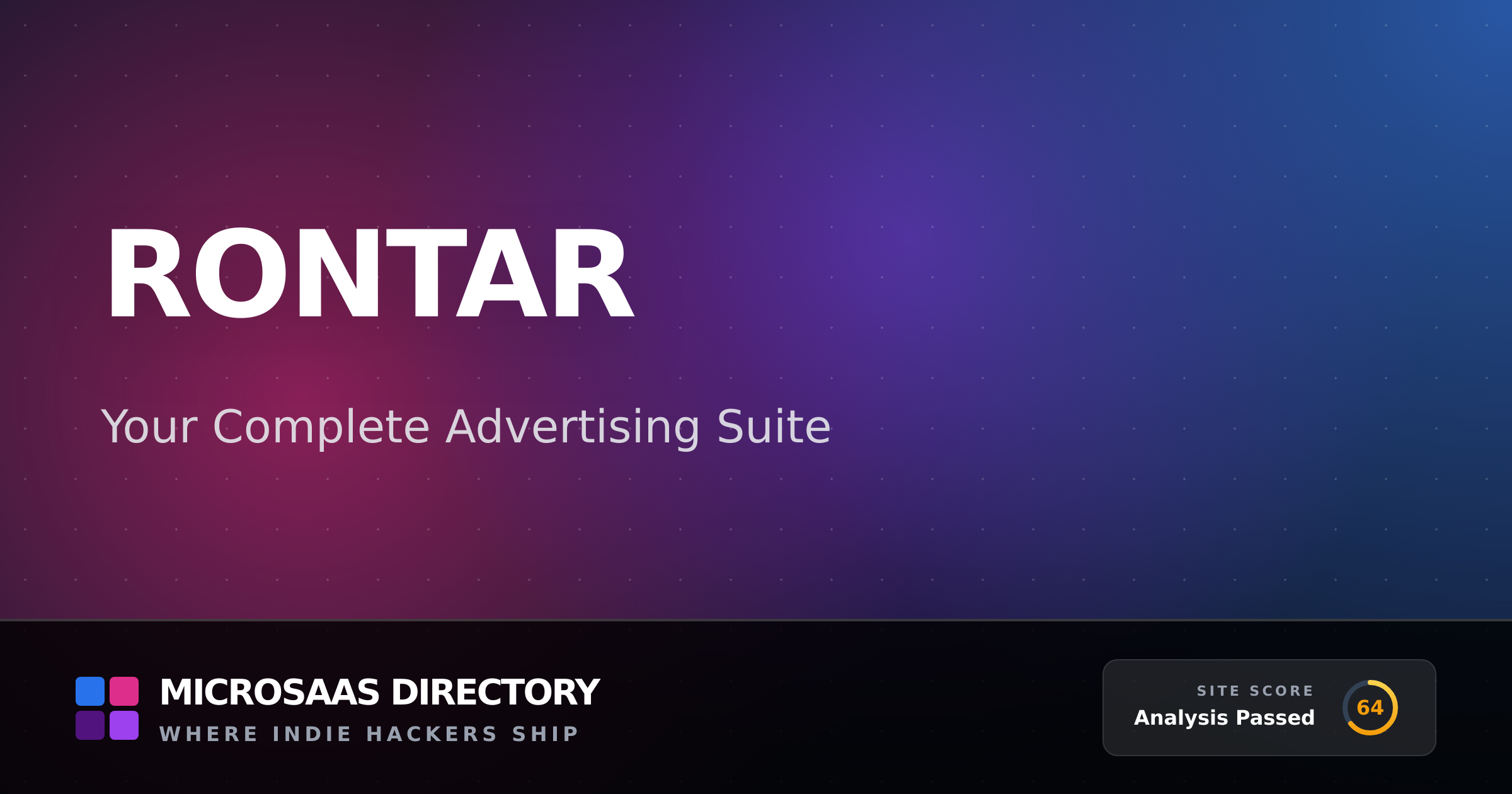 Rontar | MicroSaaS Directory