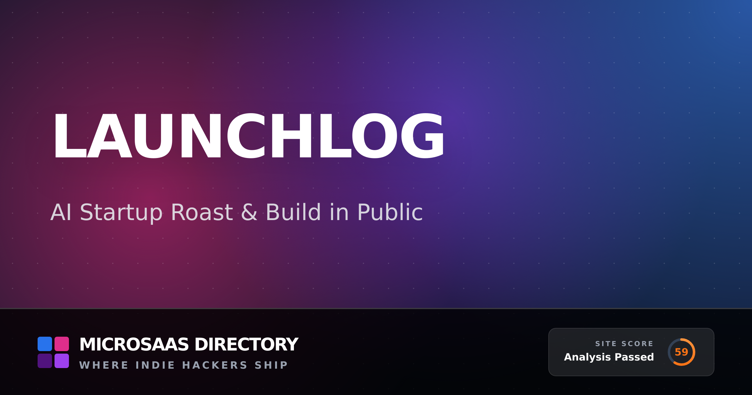 LaunchLog | MicroSaaS Directory
