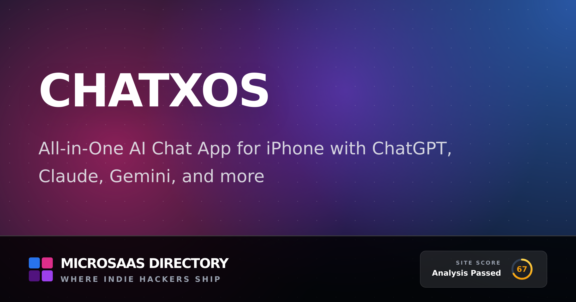 ChatXOS | MicroSaaS Directory