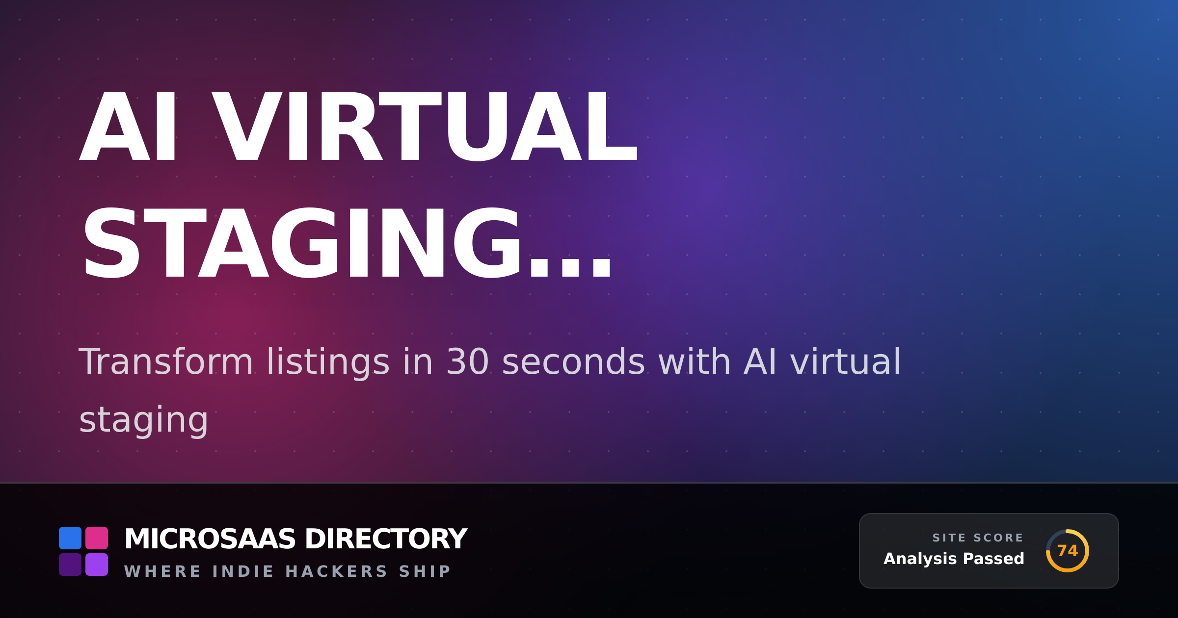 AI Virtual Staging Software | MicroSaaS Directory