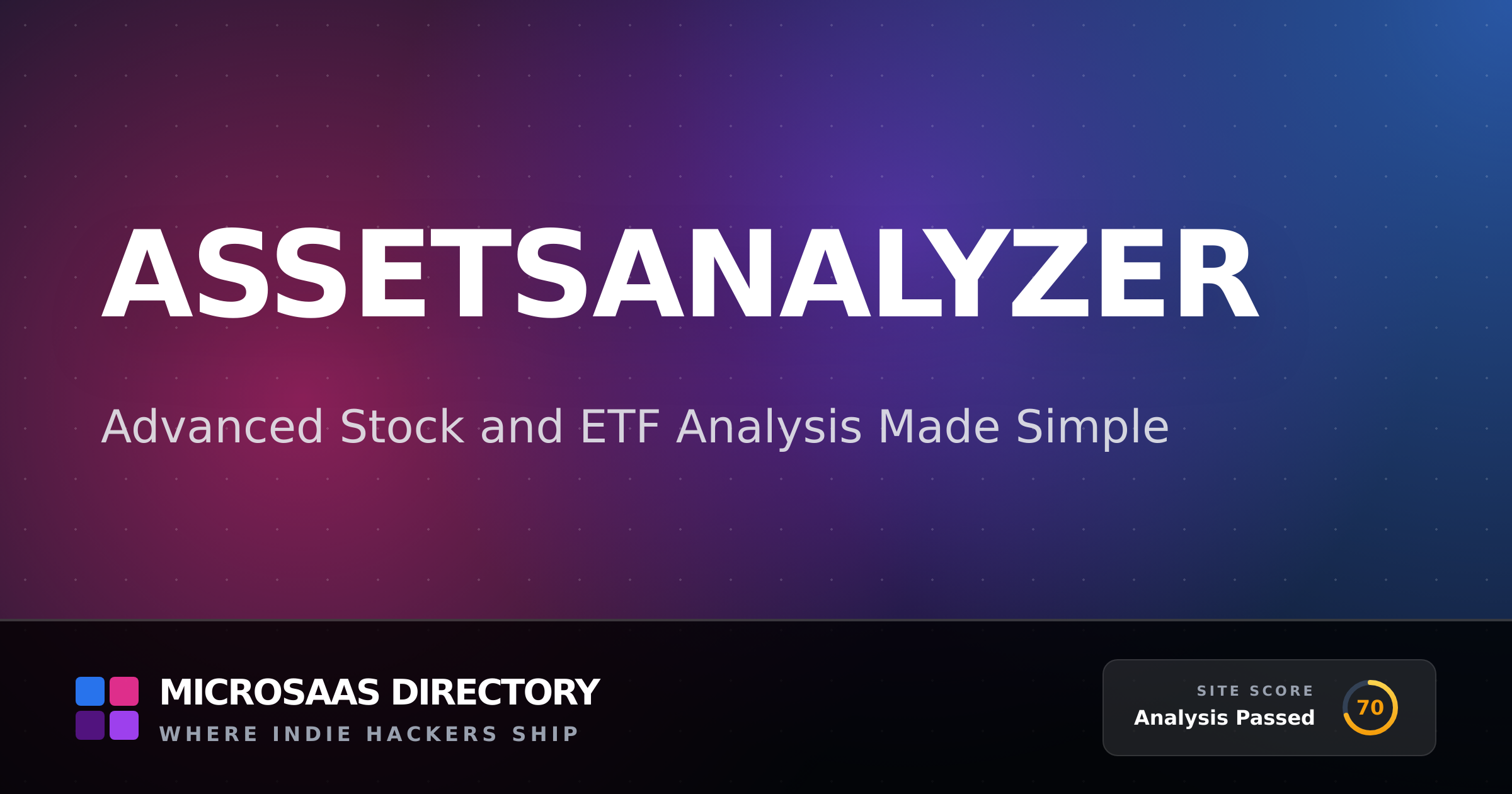 AssetsAnalyzer | MicroSaaS Directory