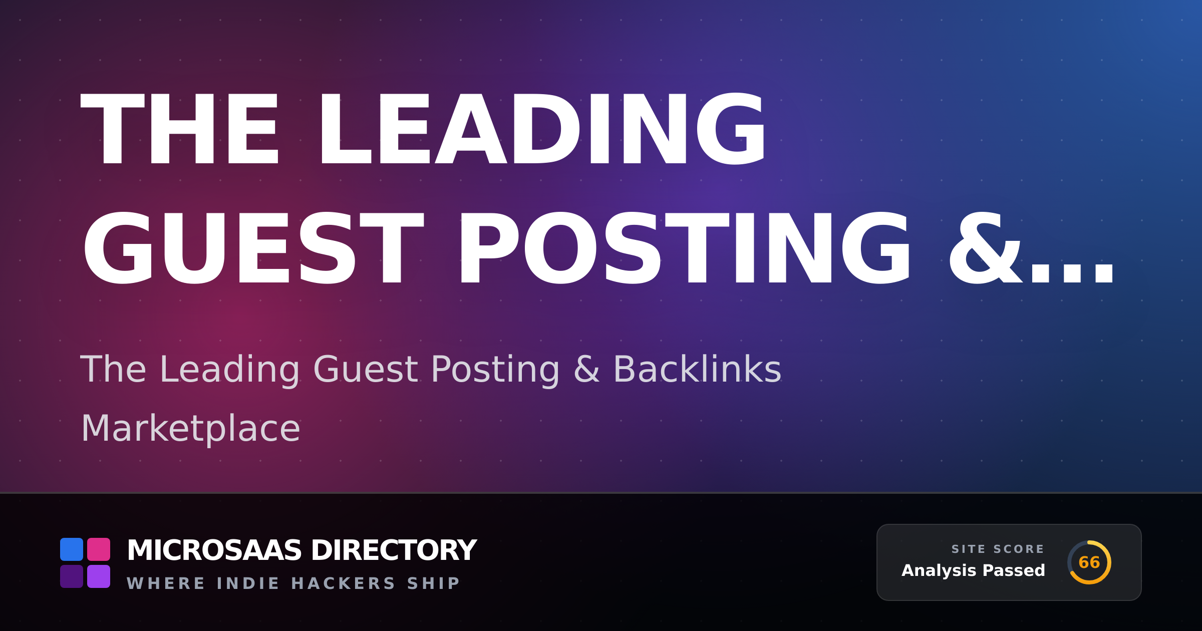 The Leading Guest Posting & Backlin... | MicroSaaS Directory