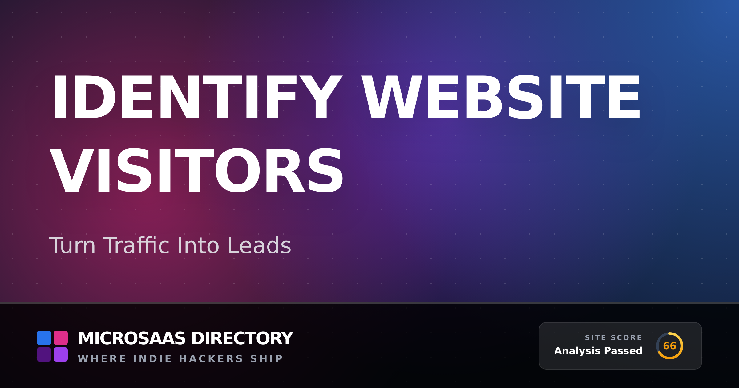 Identify Website Visitors | MicroSaaS Directory