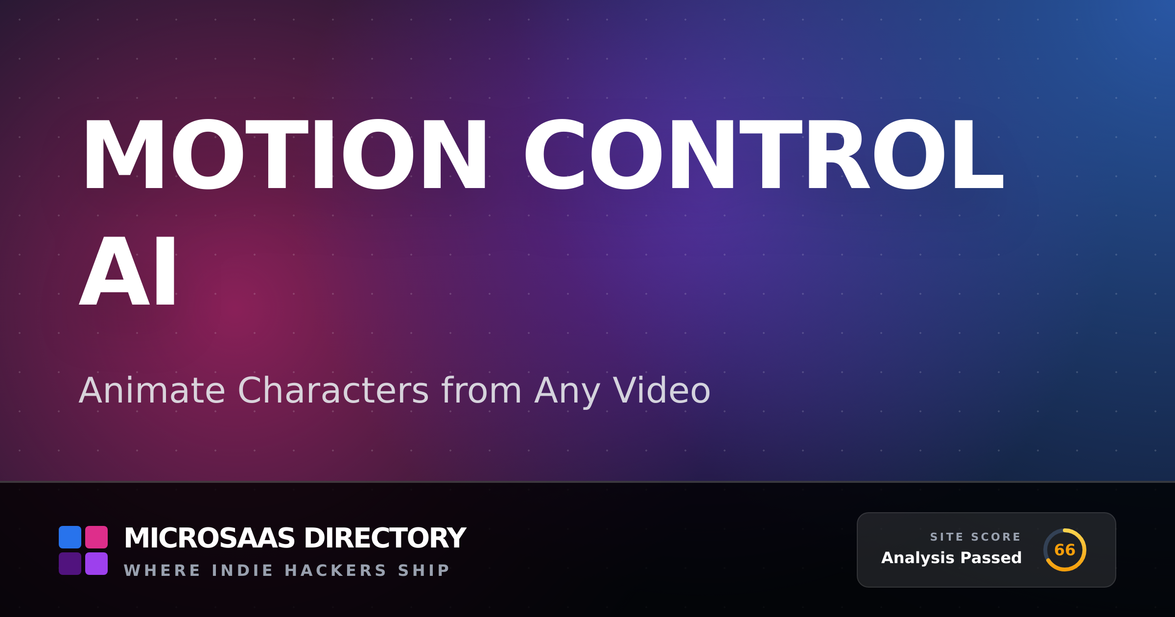 Motion Control AI | MicroSaaS Directory