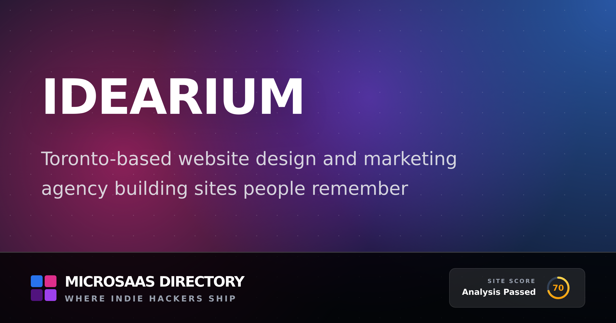 idearium | MicroSaaS Directory