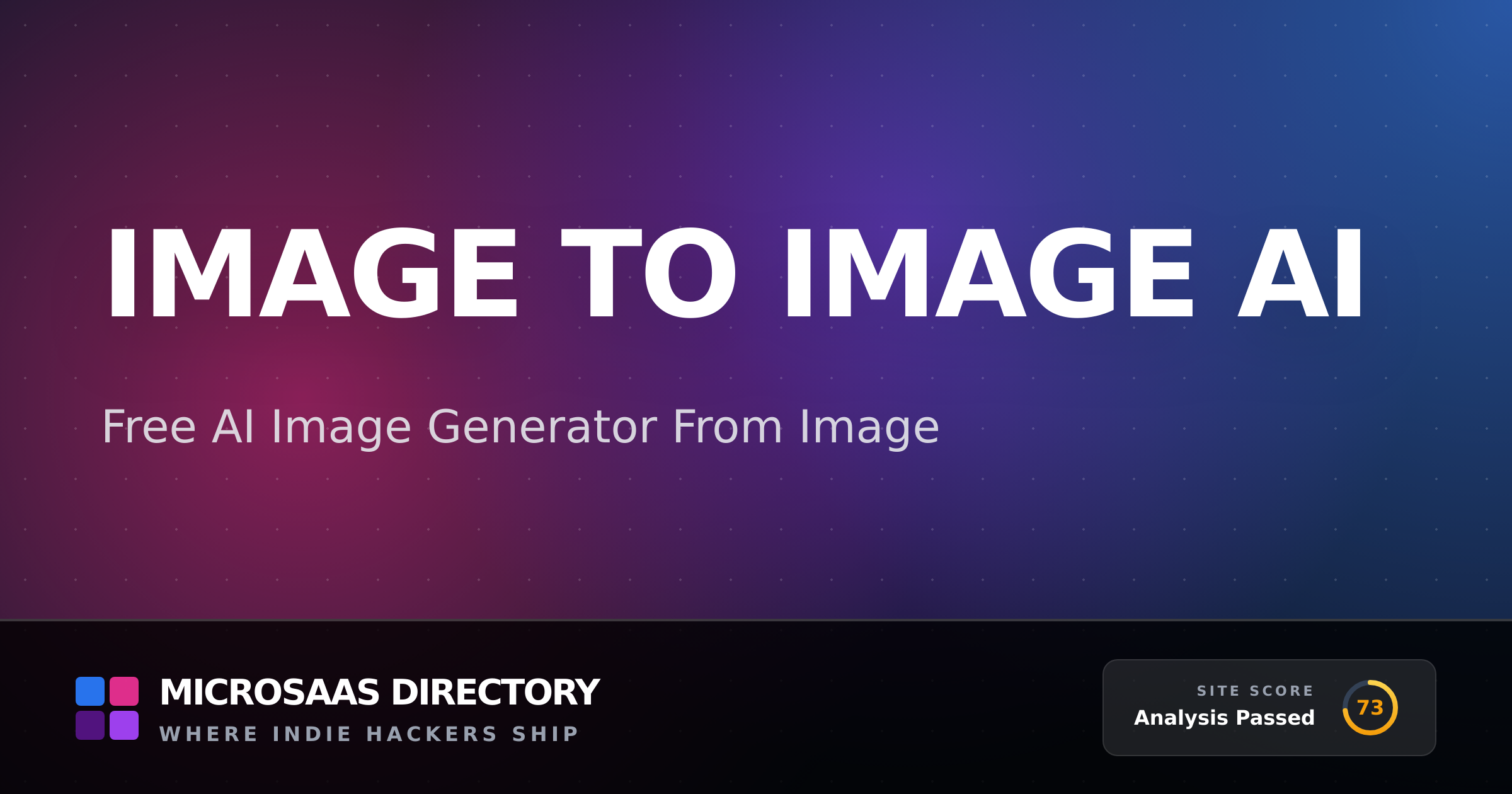 Image to Image AI | MicroSaaS Directory