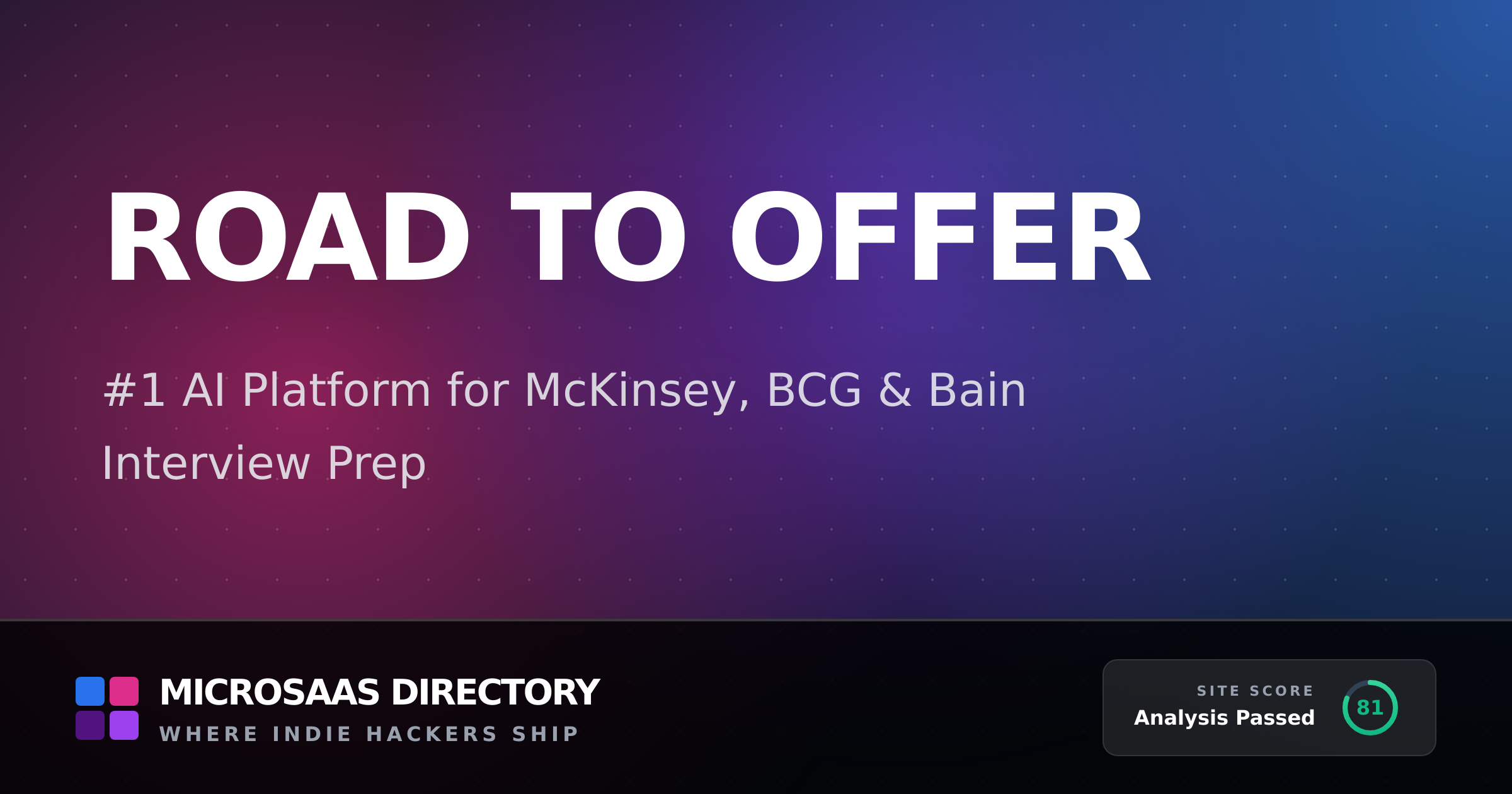 Road to Offer | MicroSaaS Directory