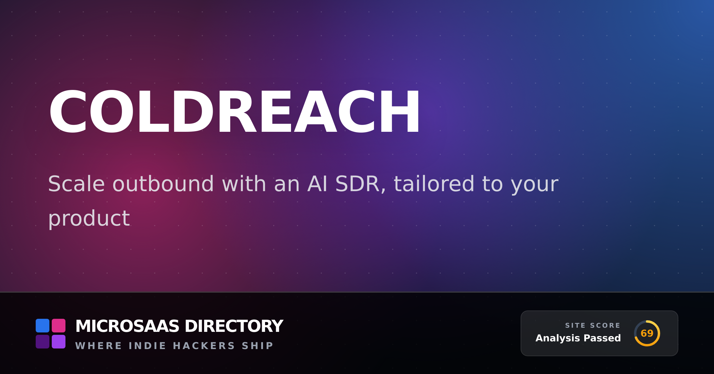 Coldreach | MicroSaaS Directory