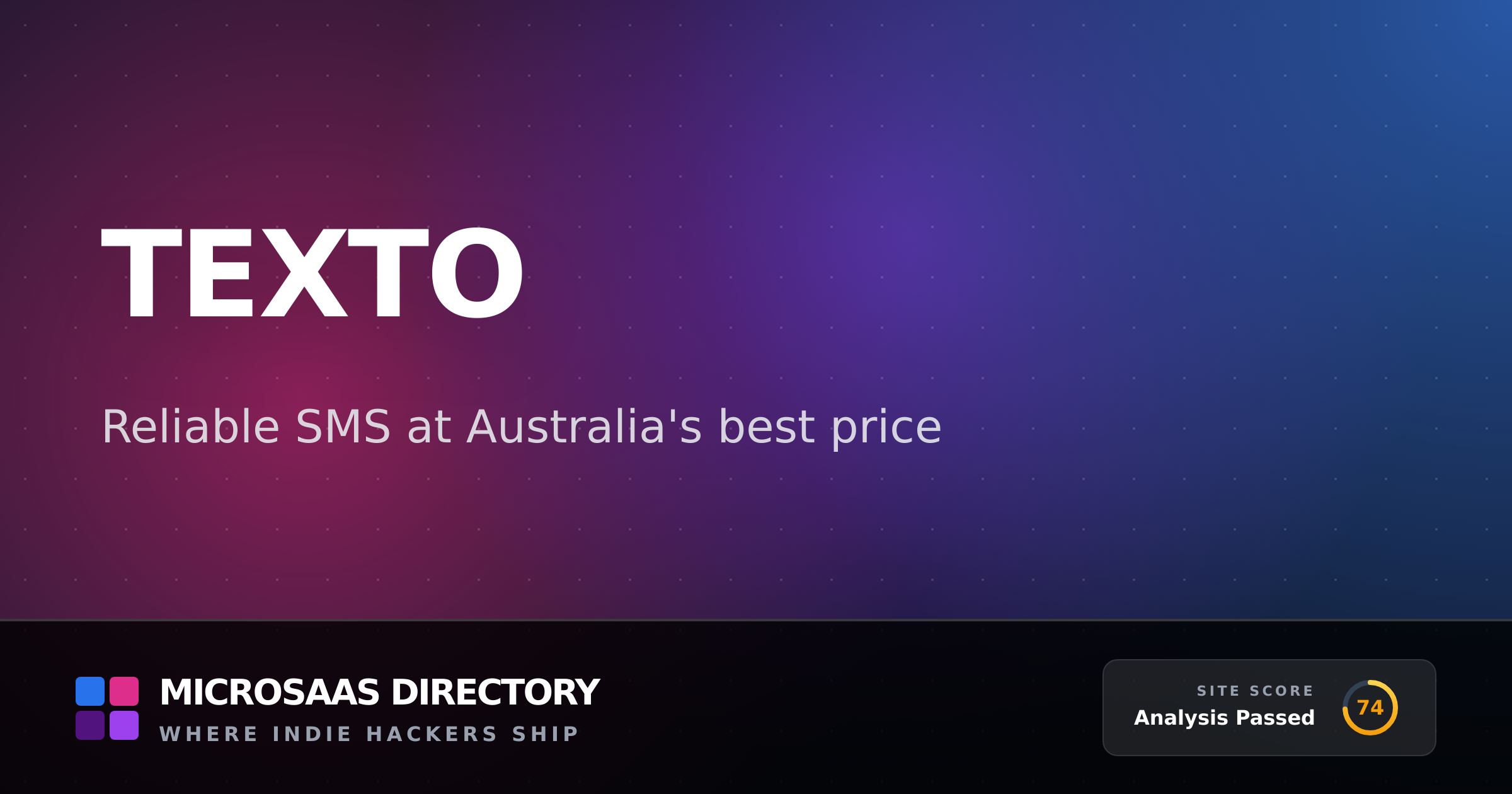 Texto | MicroSaaS Directory