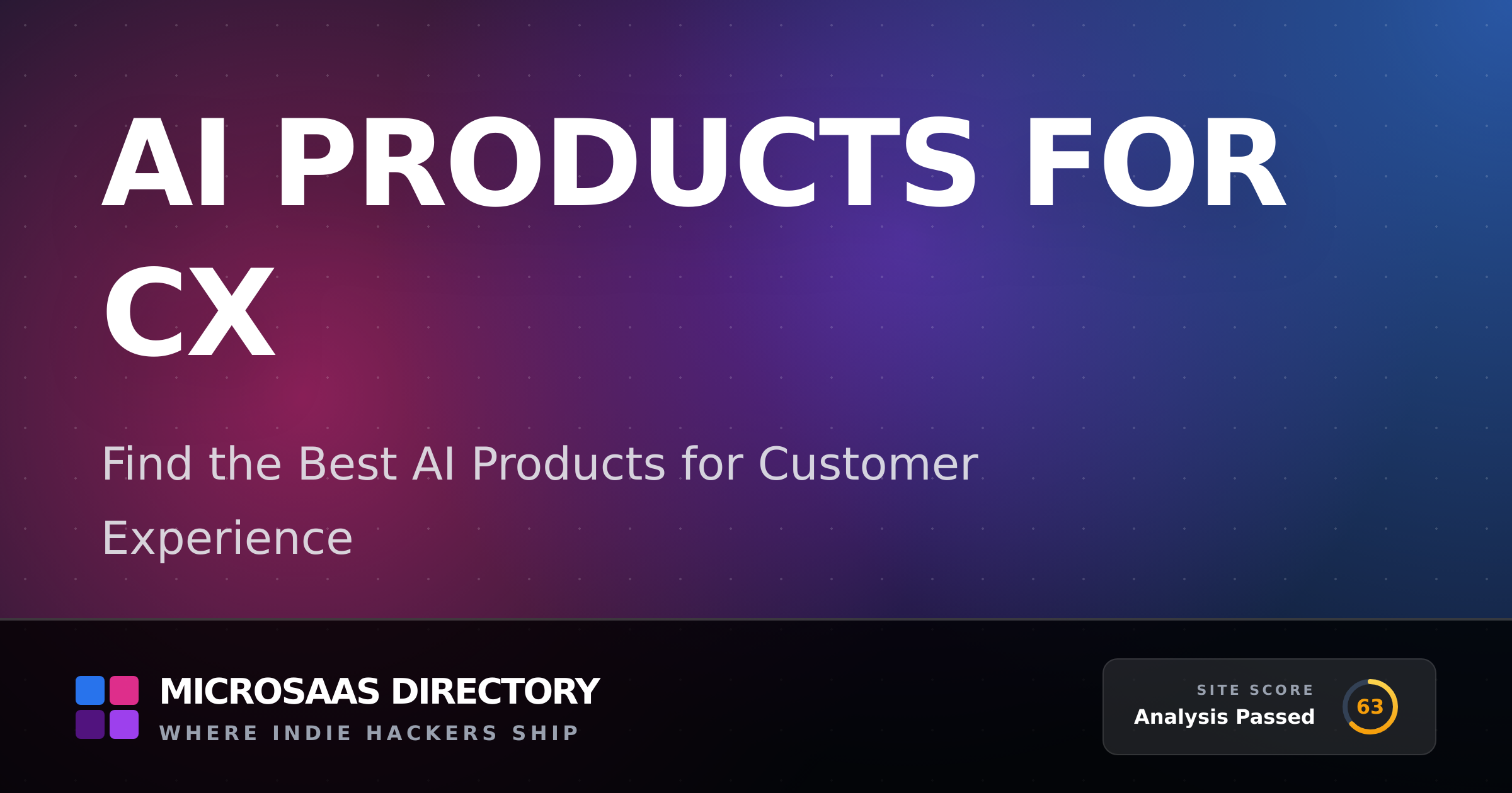 AI Products for CX | MicroSaaS Directory