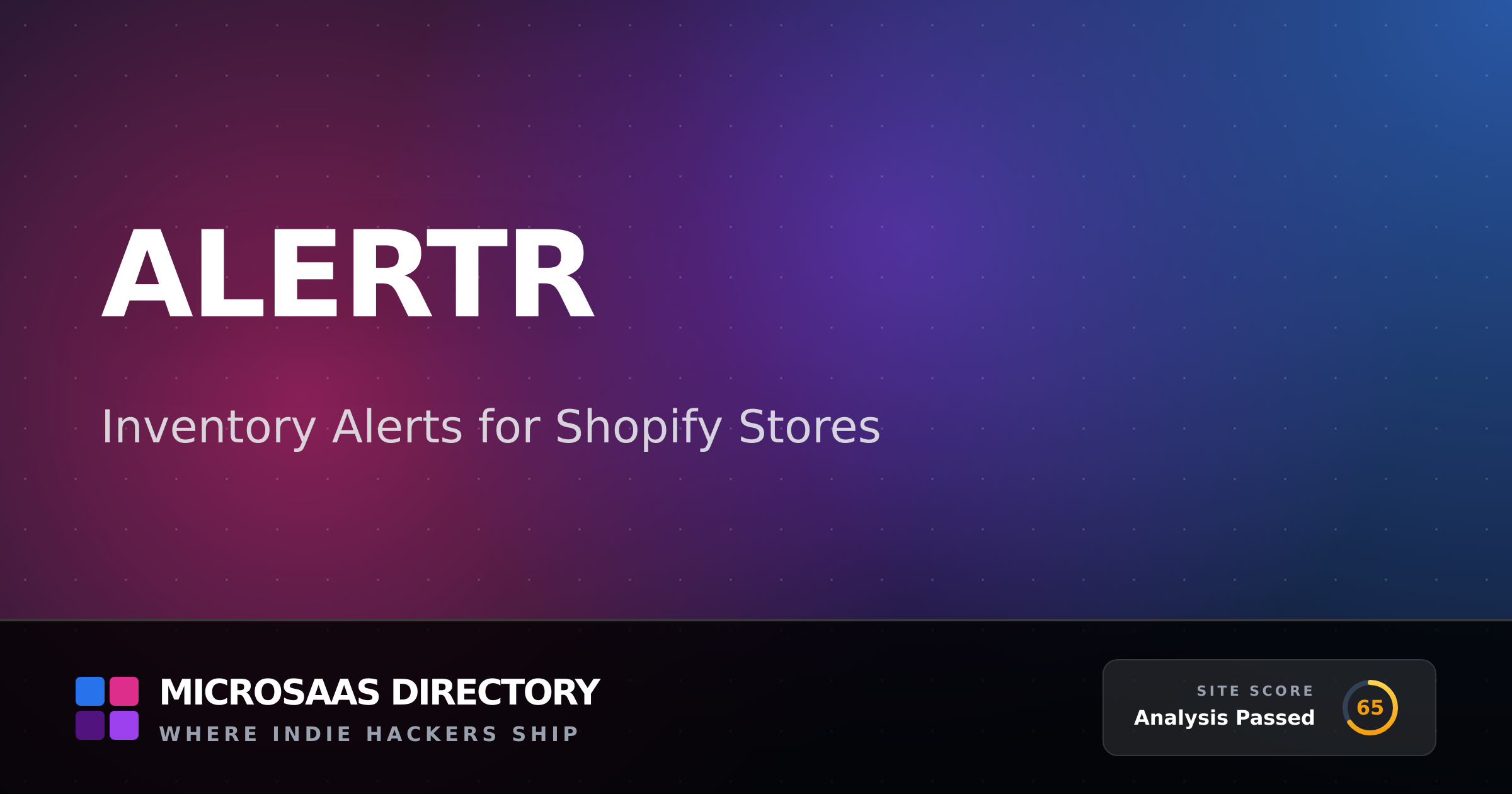 Alertr | MicroSaaS Directory