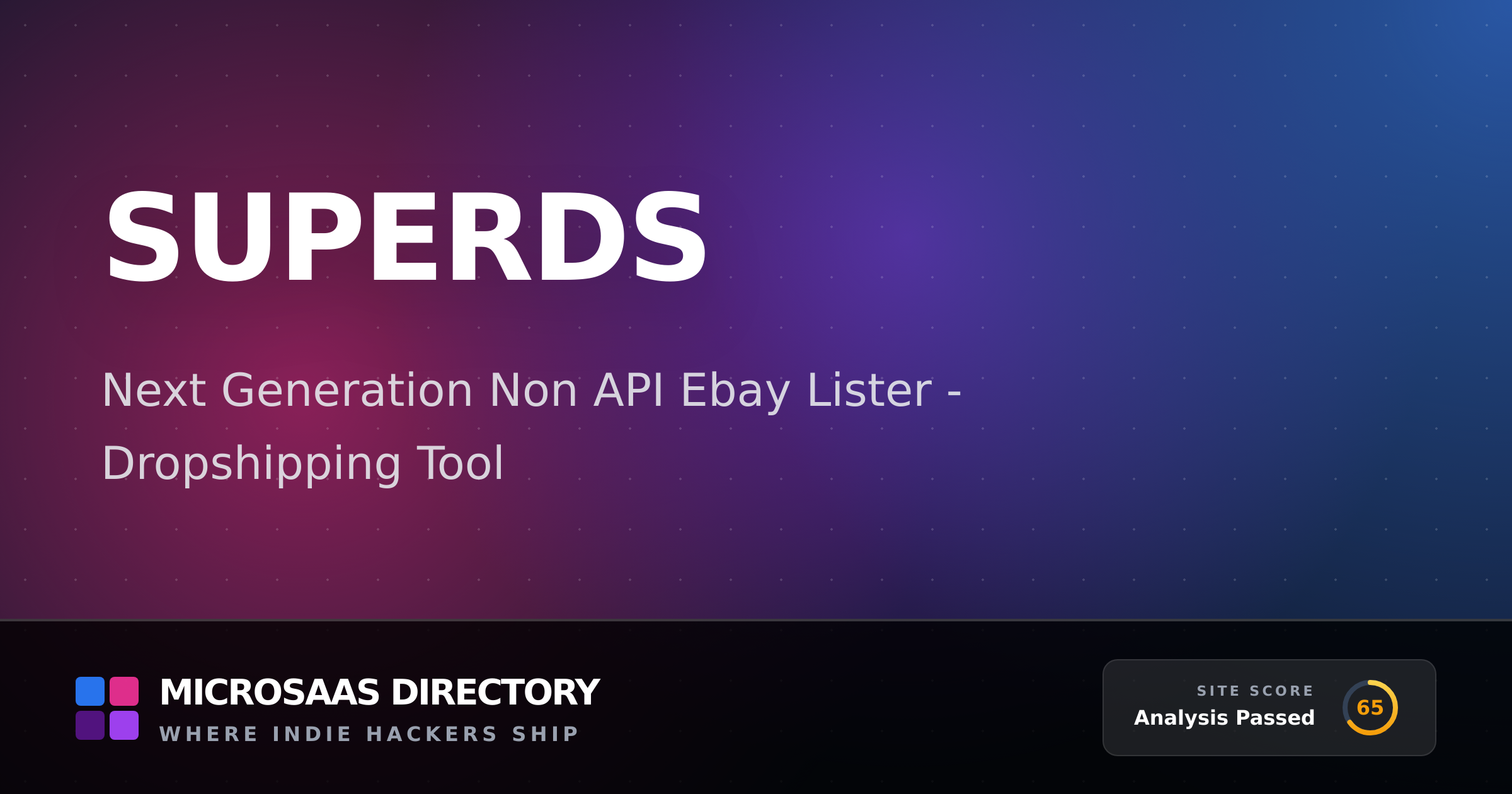 SuperDS | MicroSaaS Directory
