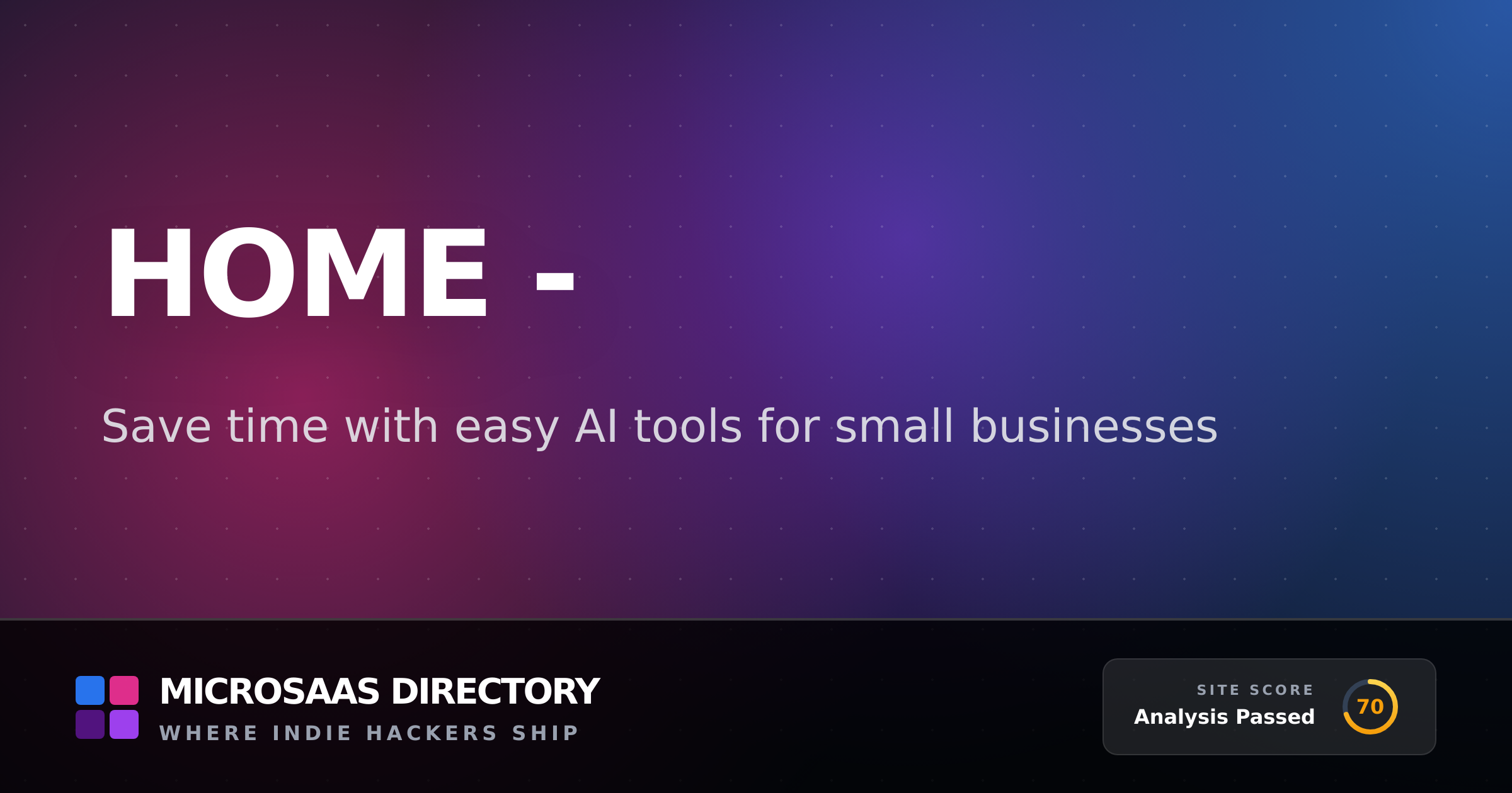 Home - | MicroSaaS Directory