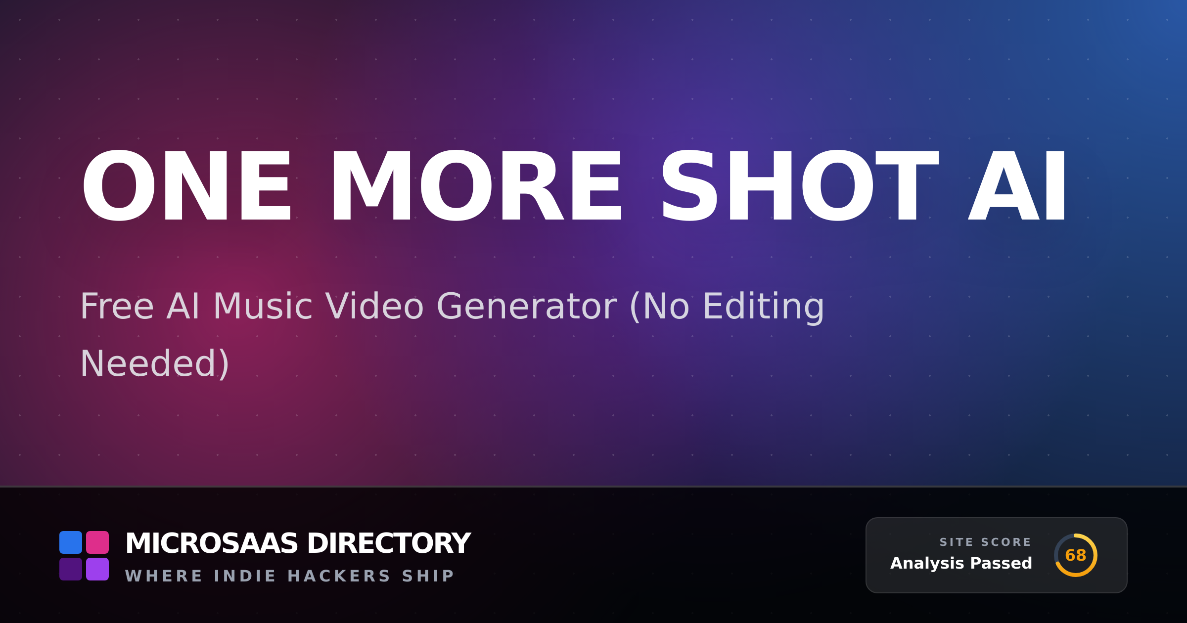 One More Shot AI | MicroSaaS Directory