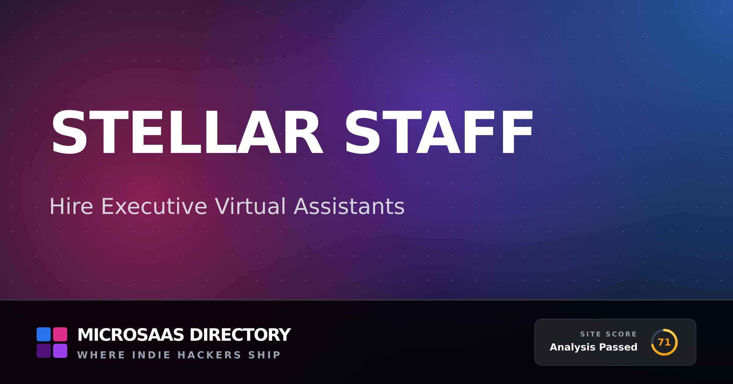 Stellar Staff | MicroSaaS Directory