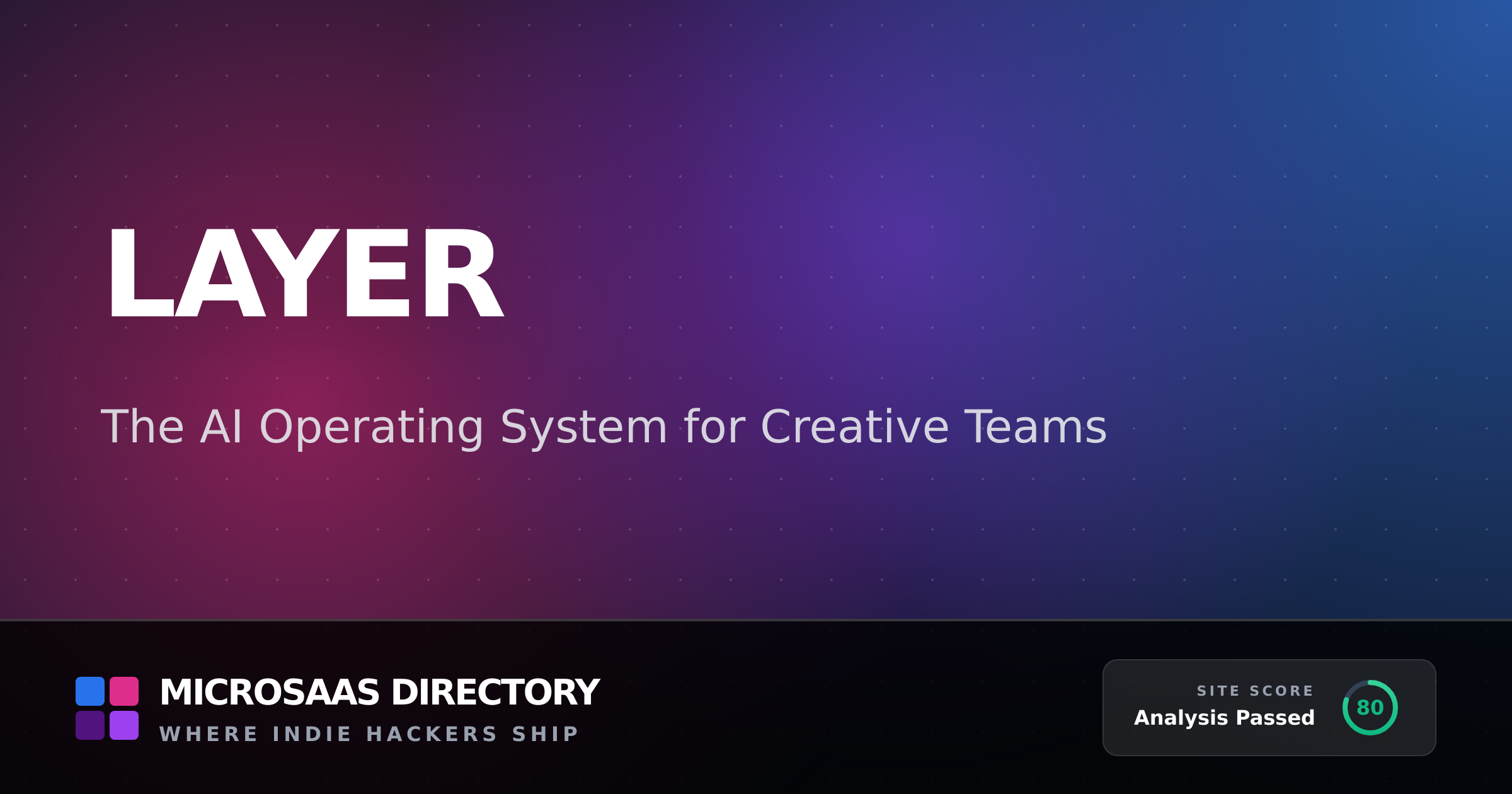 Layer | MicroSaaS Directory