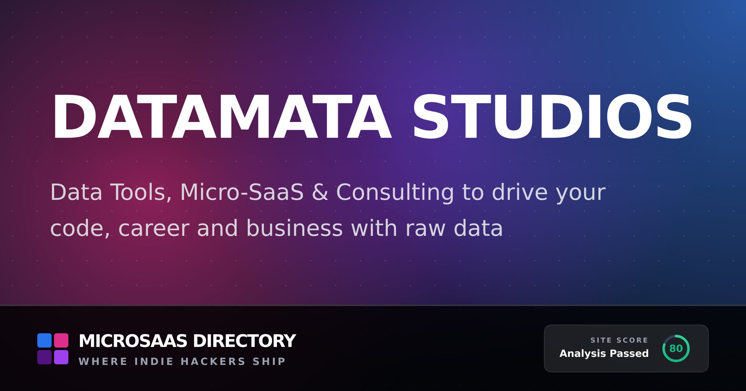Datamata Studios | MicroSaaS Directory