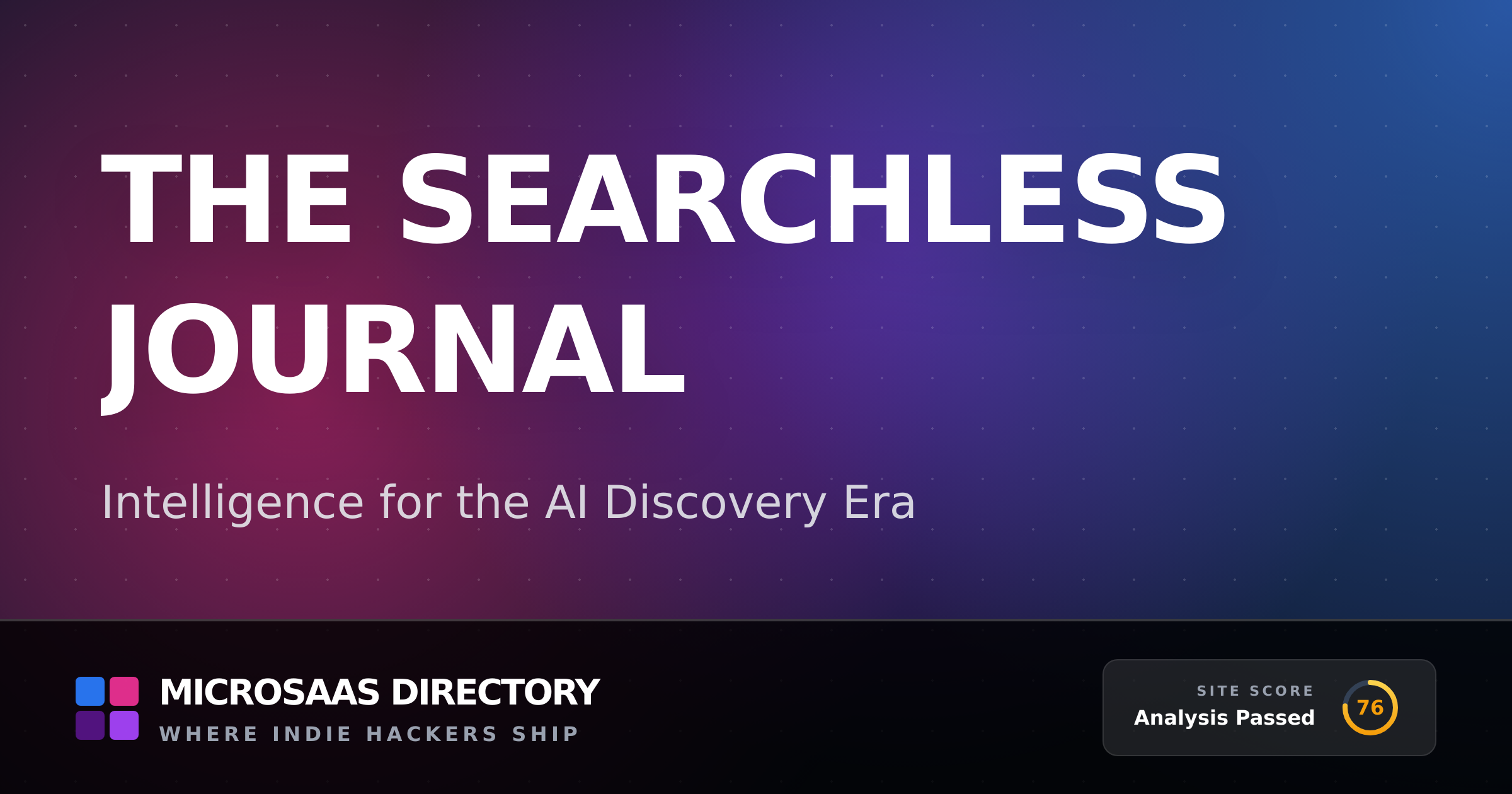 The Searchless Journal | MicroSaaS Directory