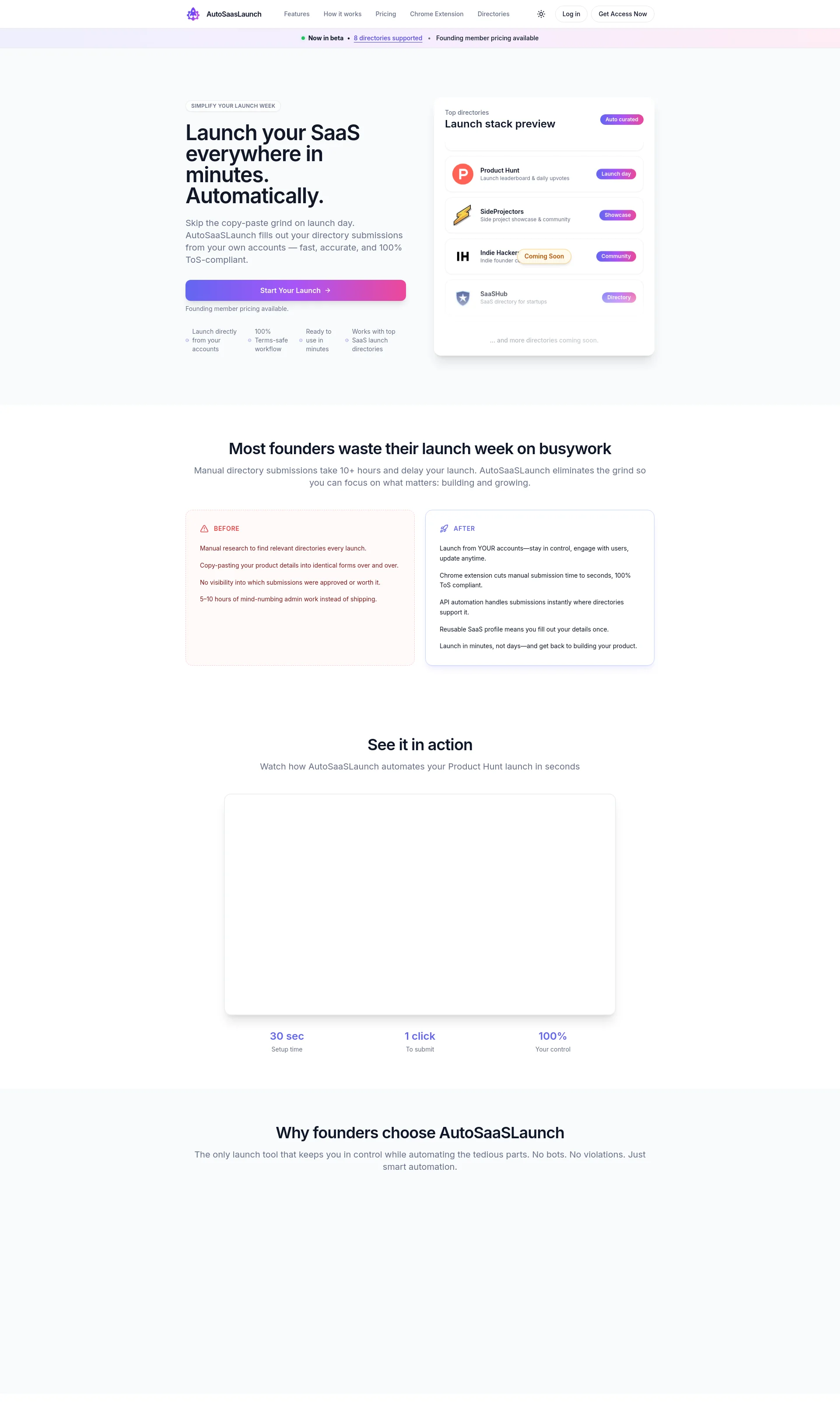 Automate SaaS directory submissions and grow your business, fast