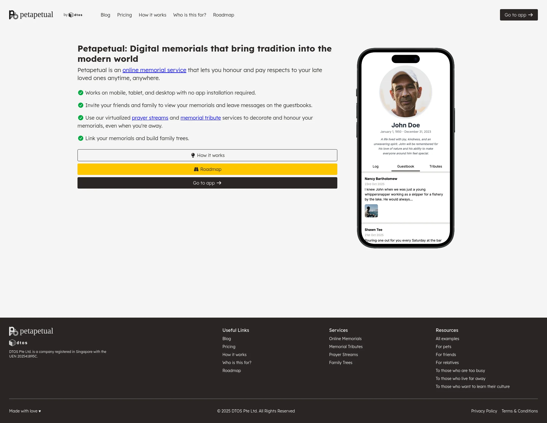 Digital memorials that bring tradition into the modern world