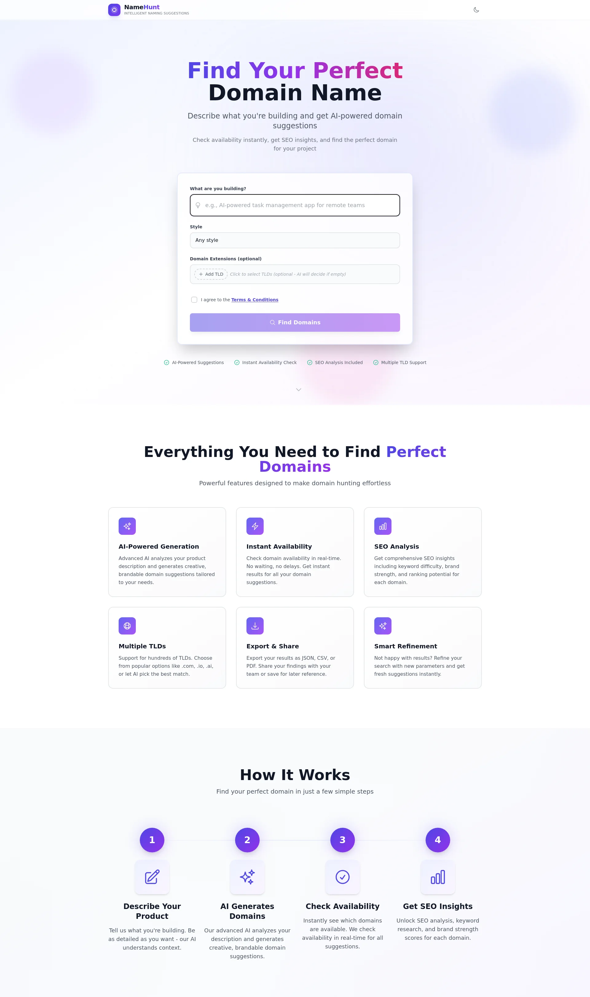 Find Your Perfect Domain Name