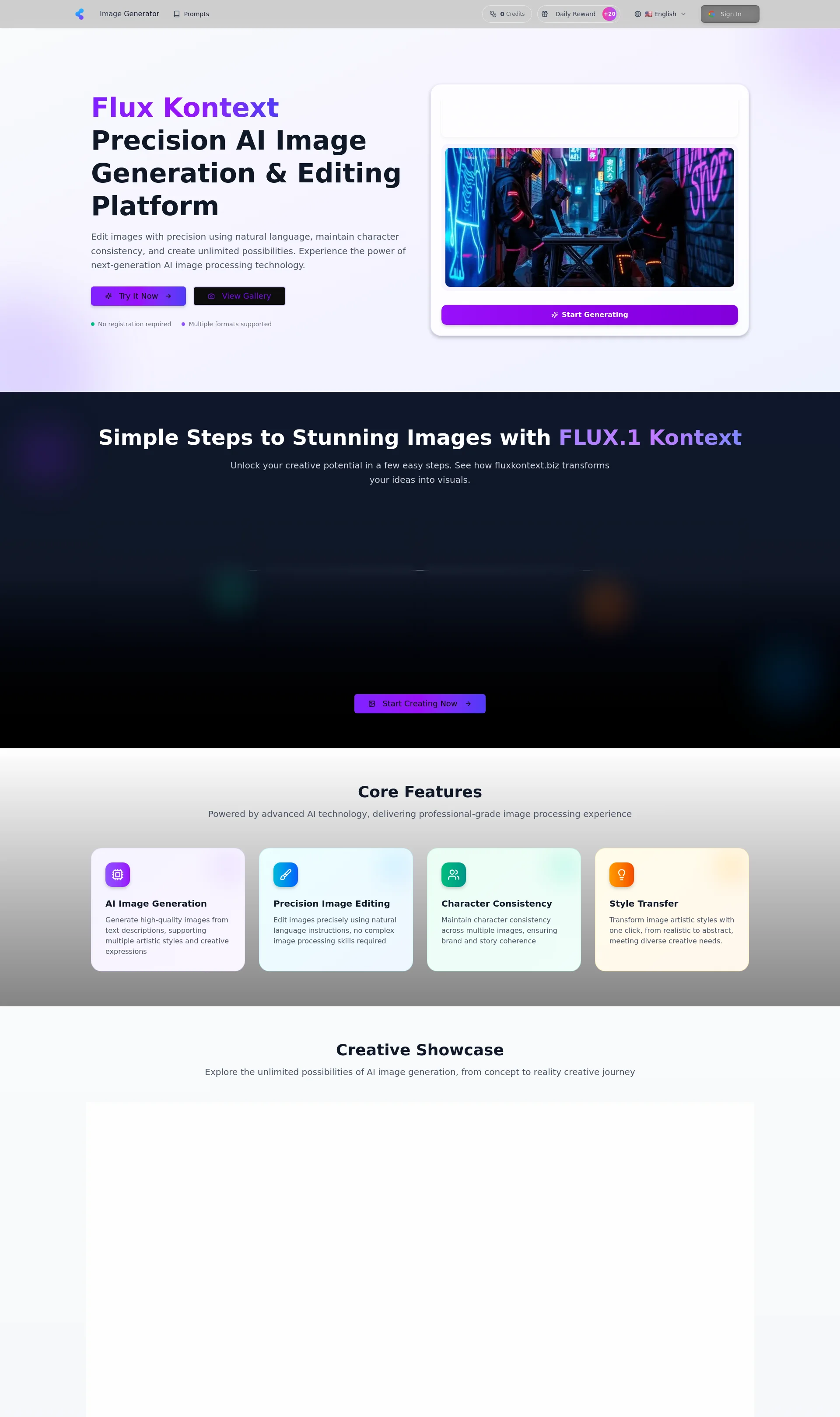 Professional AI Image Generation & Editing Platform