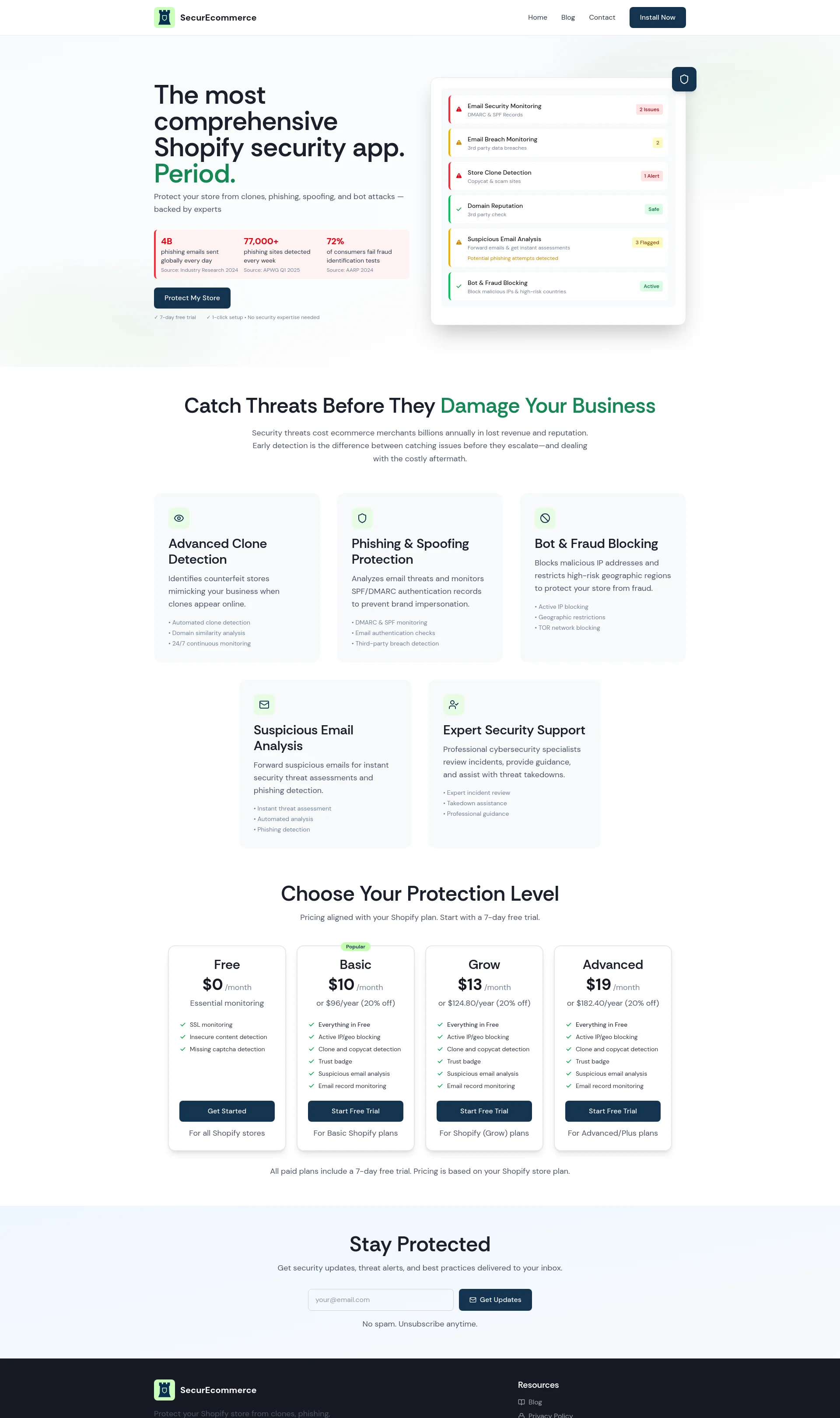 Stop Clones, Phishing & Bot Attacks