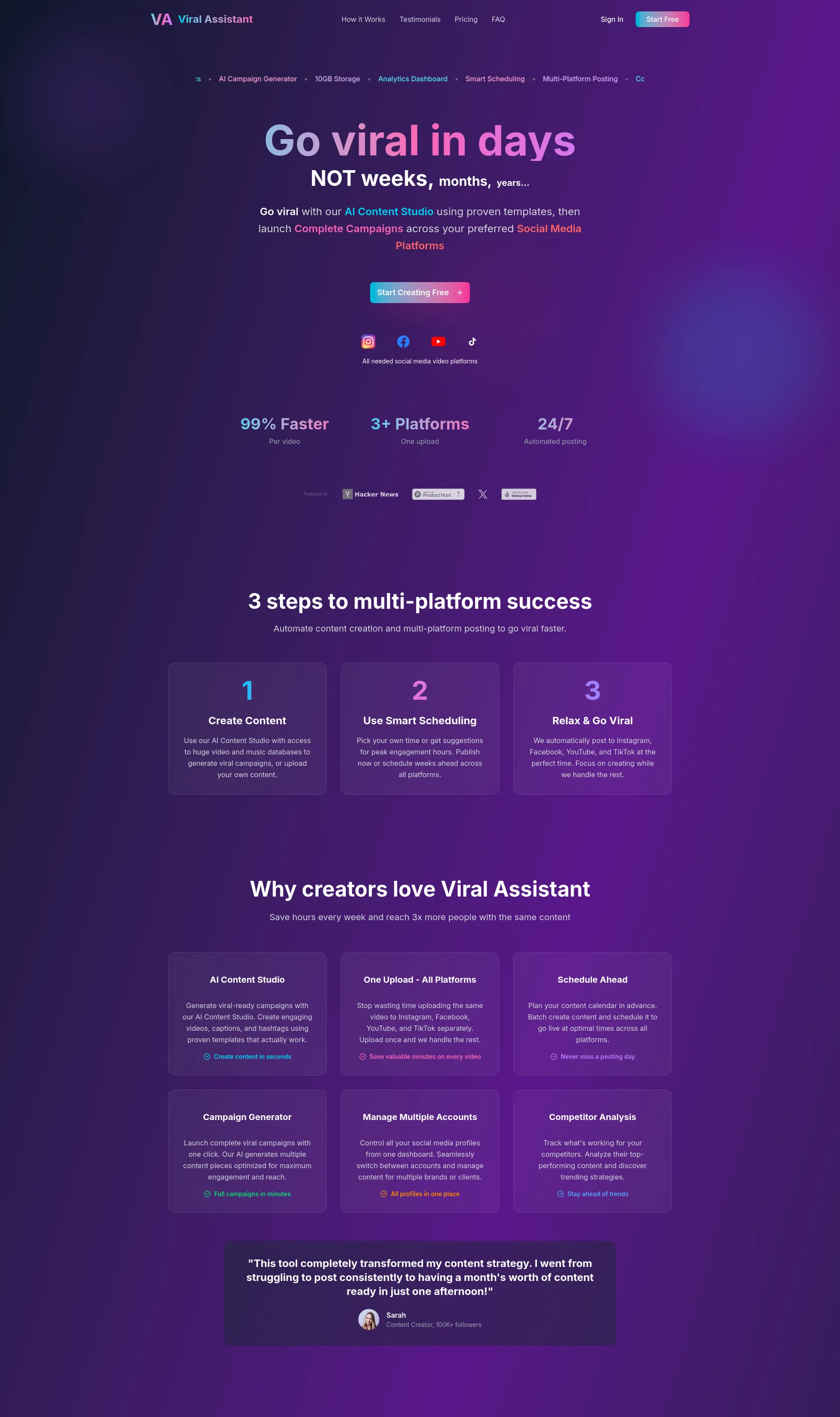 AI Content Studio & Scheduler for social media