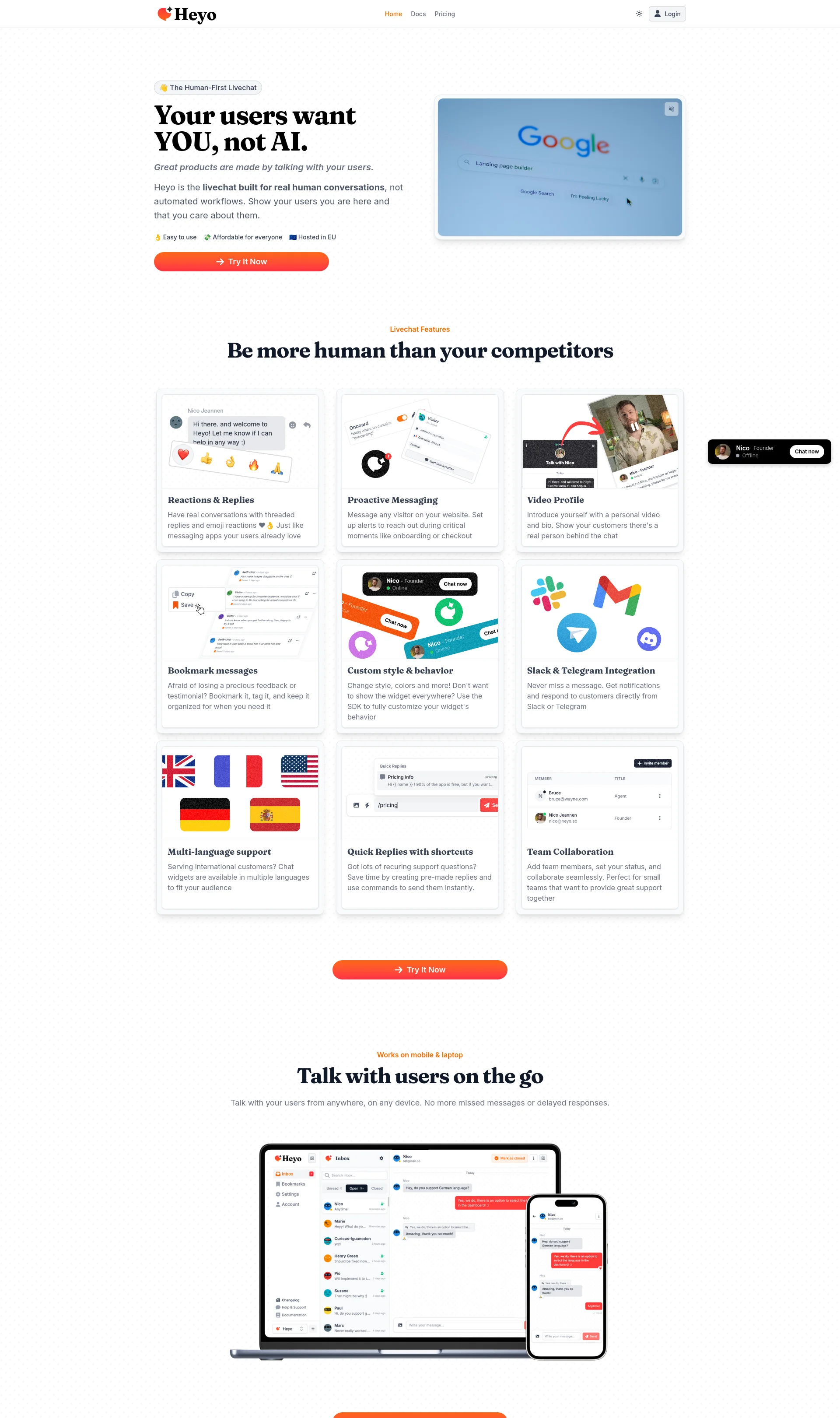 The Human-First Livechat