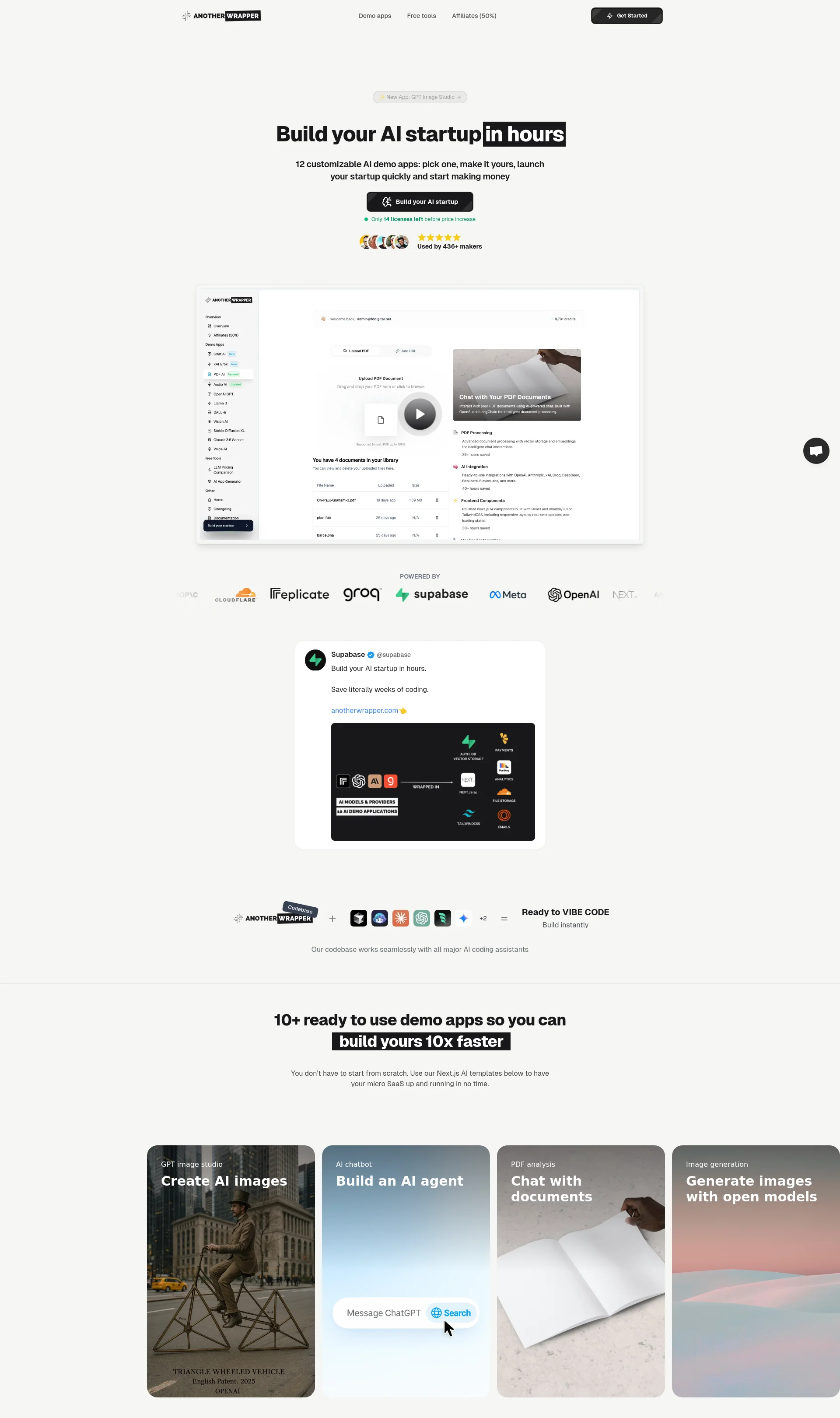 Launch your AI startup in hours using Next.js AI templates