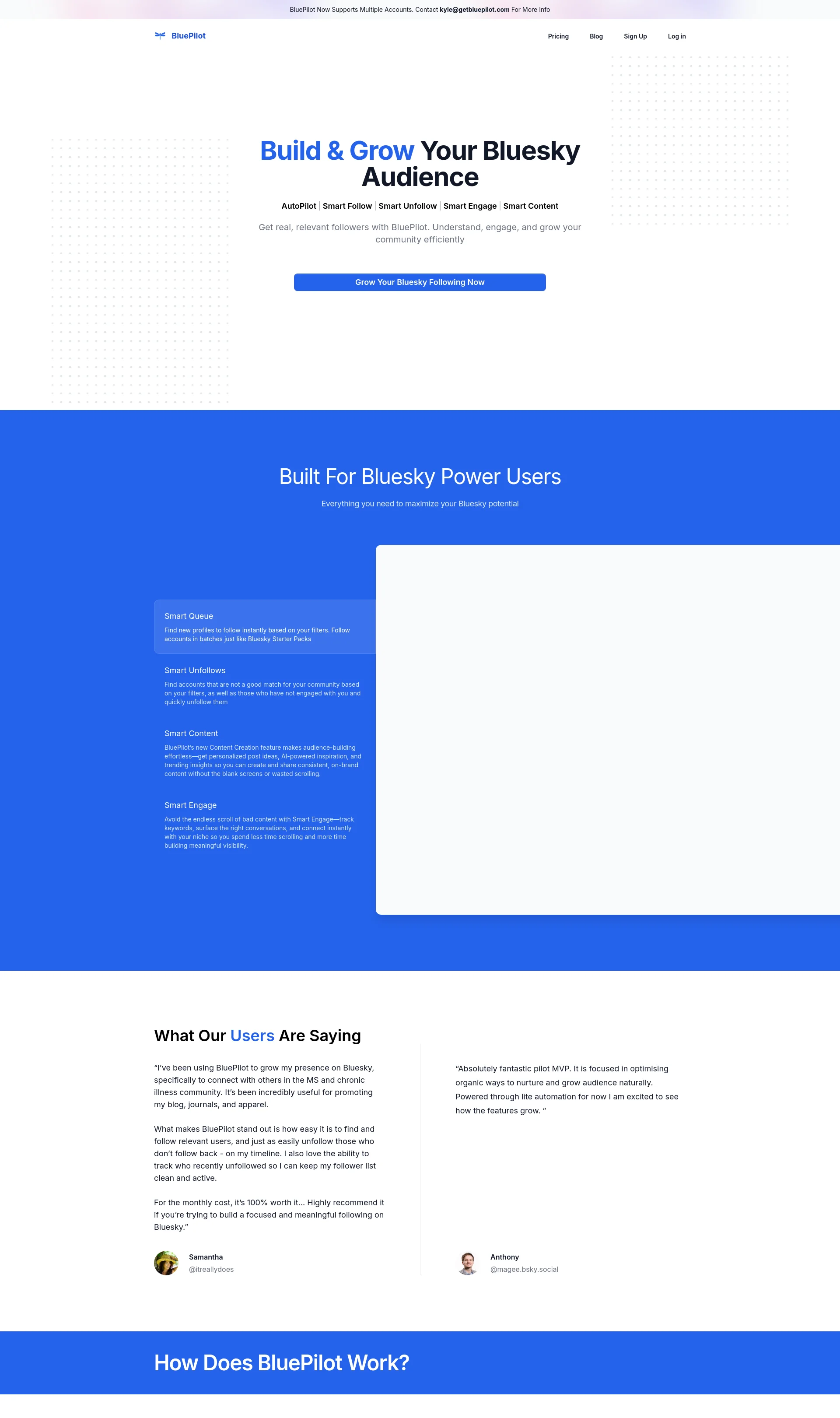 Build and grow your Bluesky audience with BluePilot