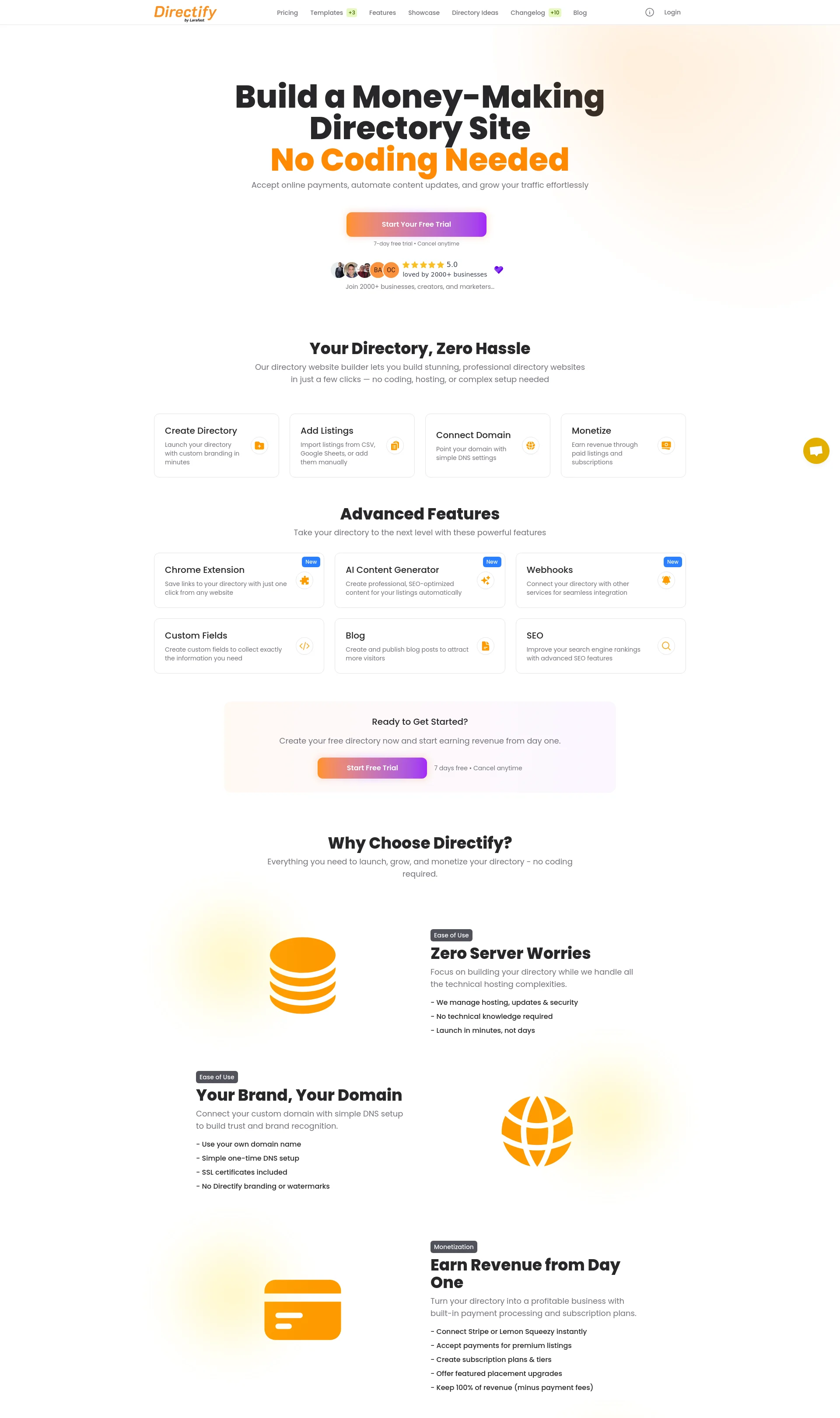 Create an online directory website with no-code