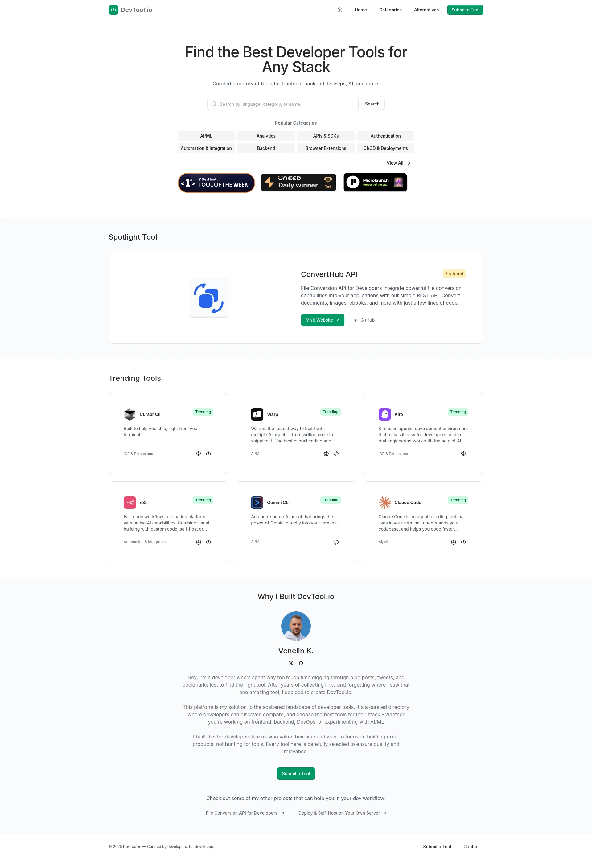 Discover the Best Developer Tools for Your Stack