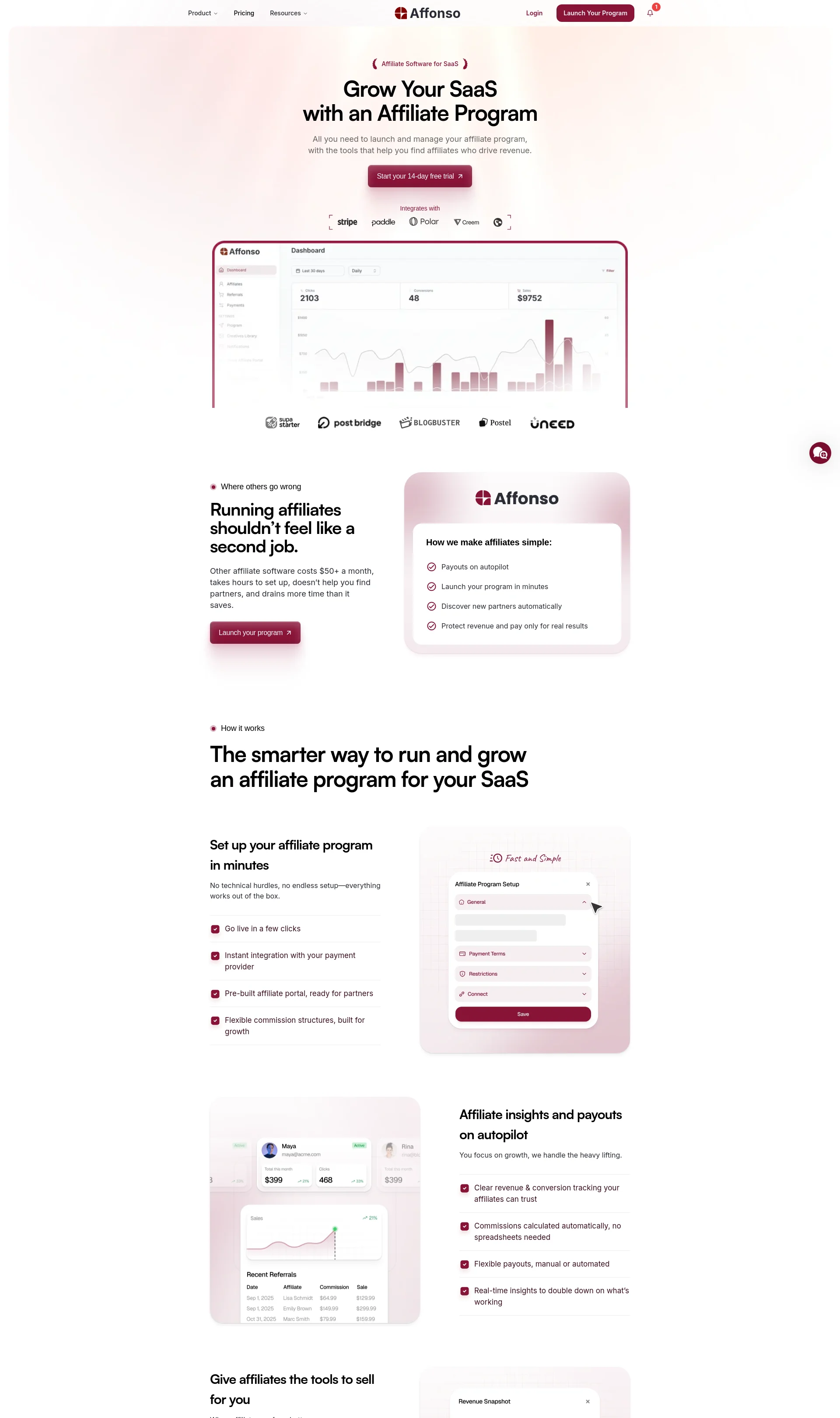 Affiliate Software for SaaS