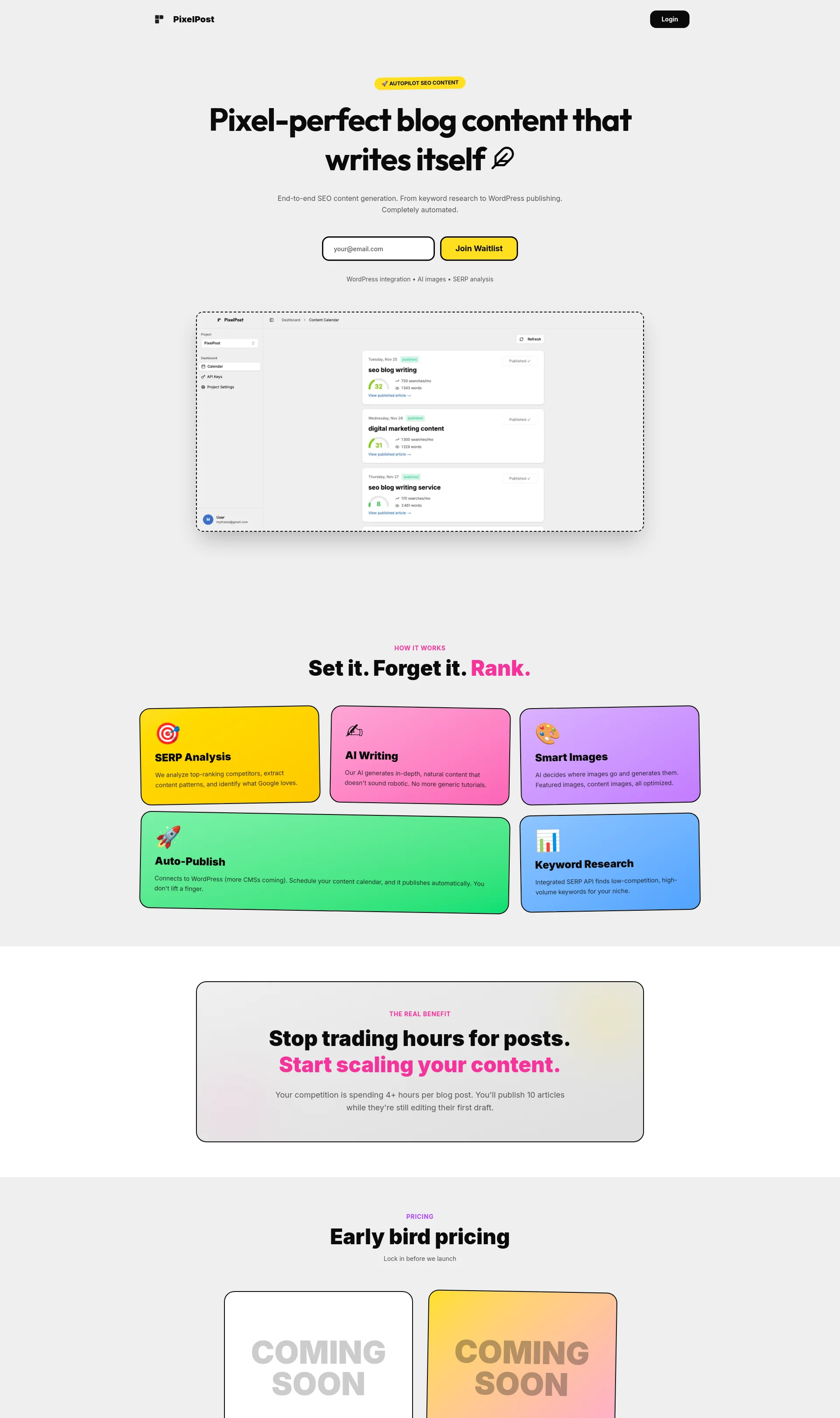 End-to-end SEO content automation