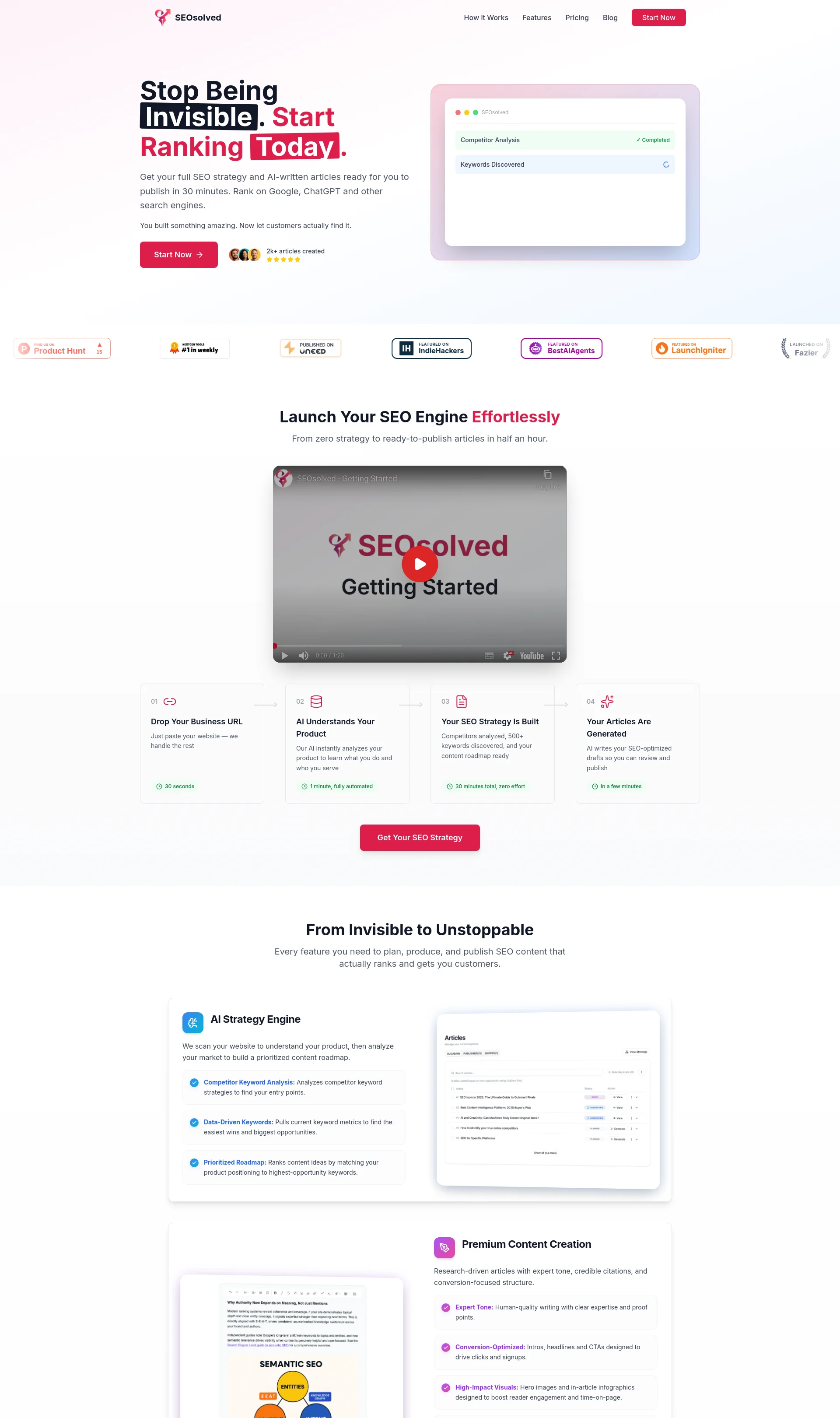 AI-Powered SEO Content Strategy & Blog Generation