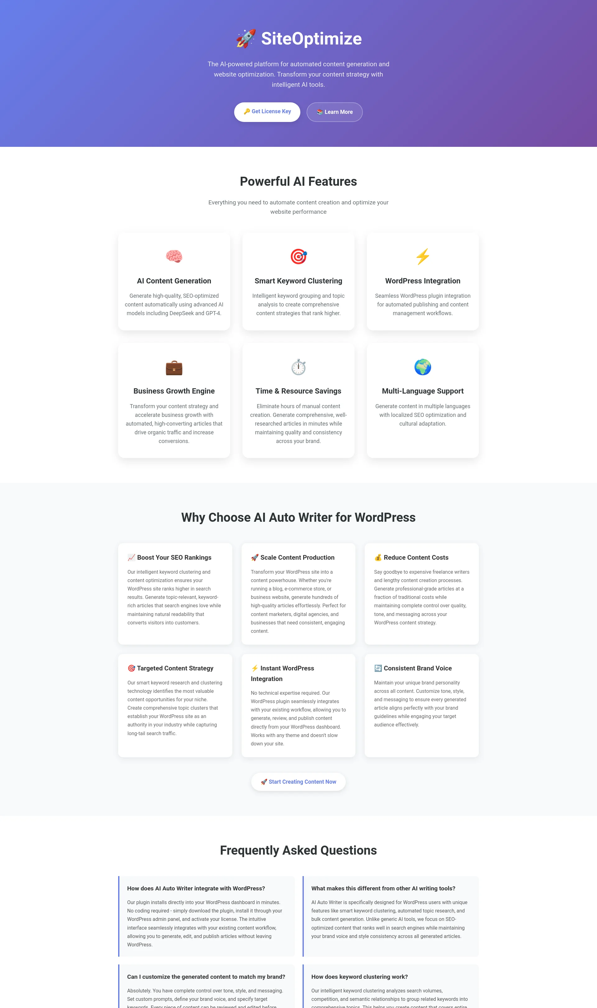 WordPress AI Content Generator Plugin