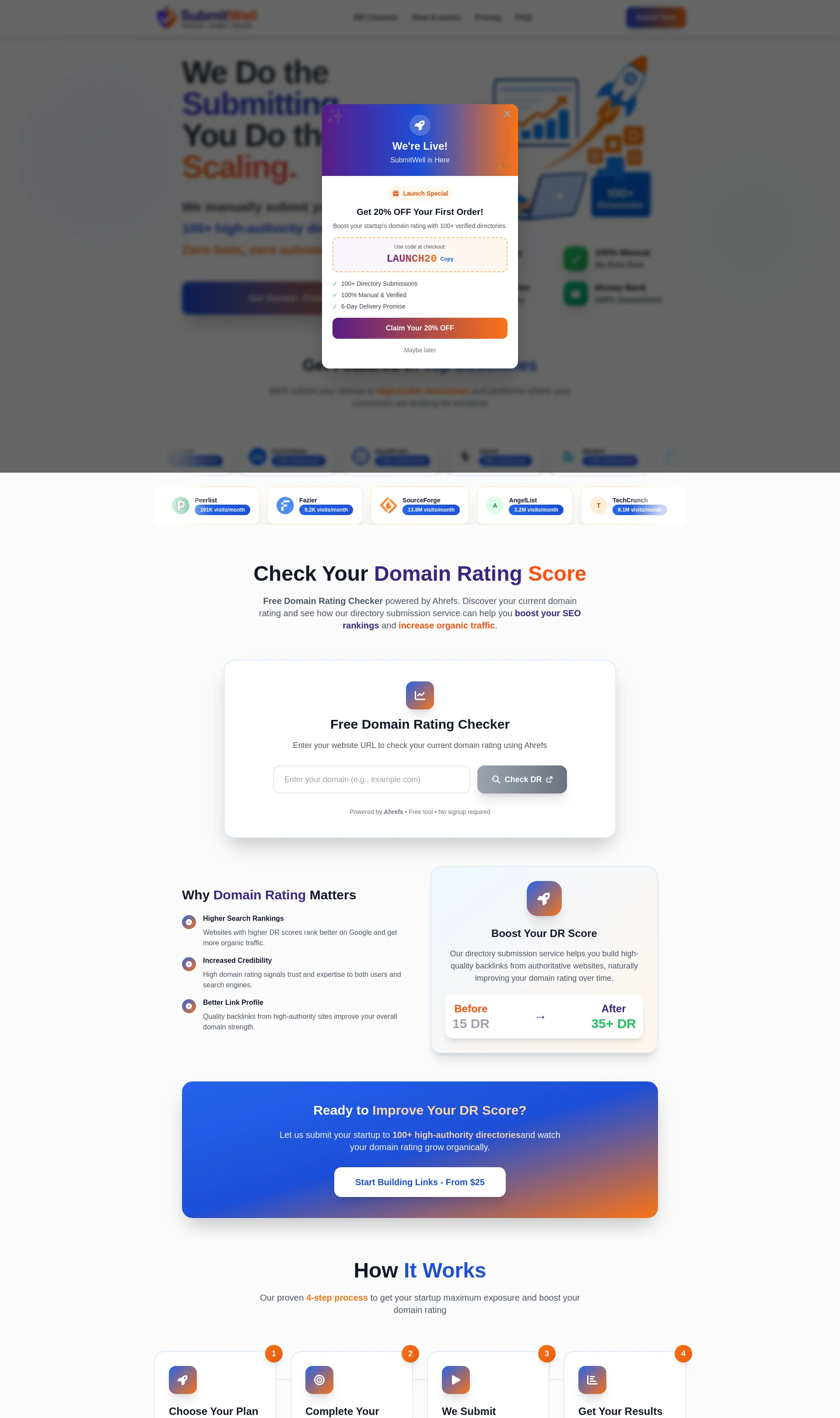 Submit Your Startup to 500+ Directories and Boost Your Domain Rating