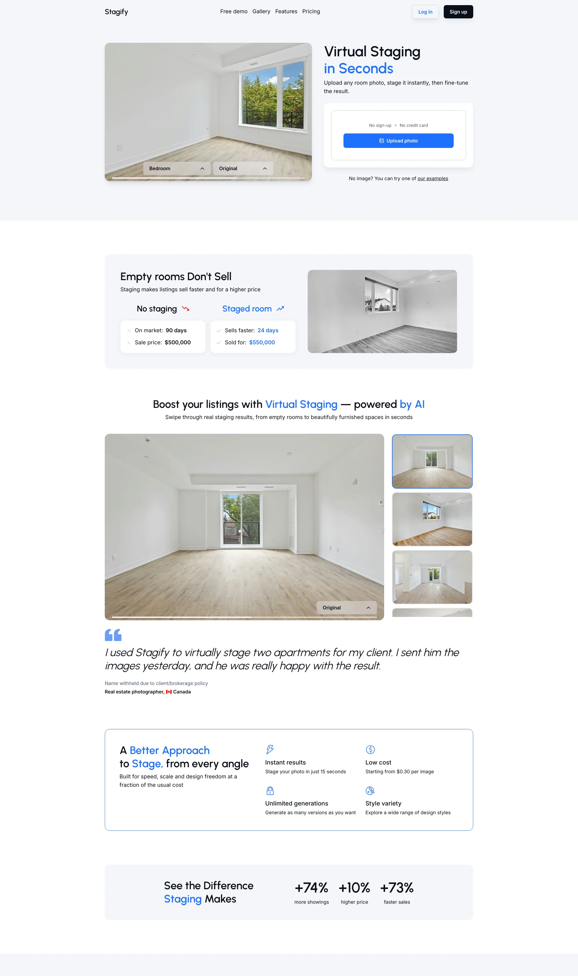 Virtual Staging in seconds