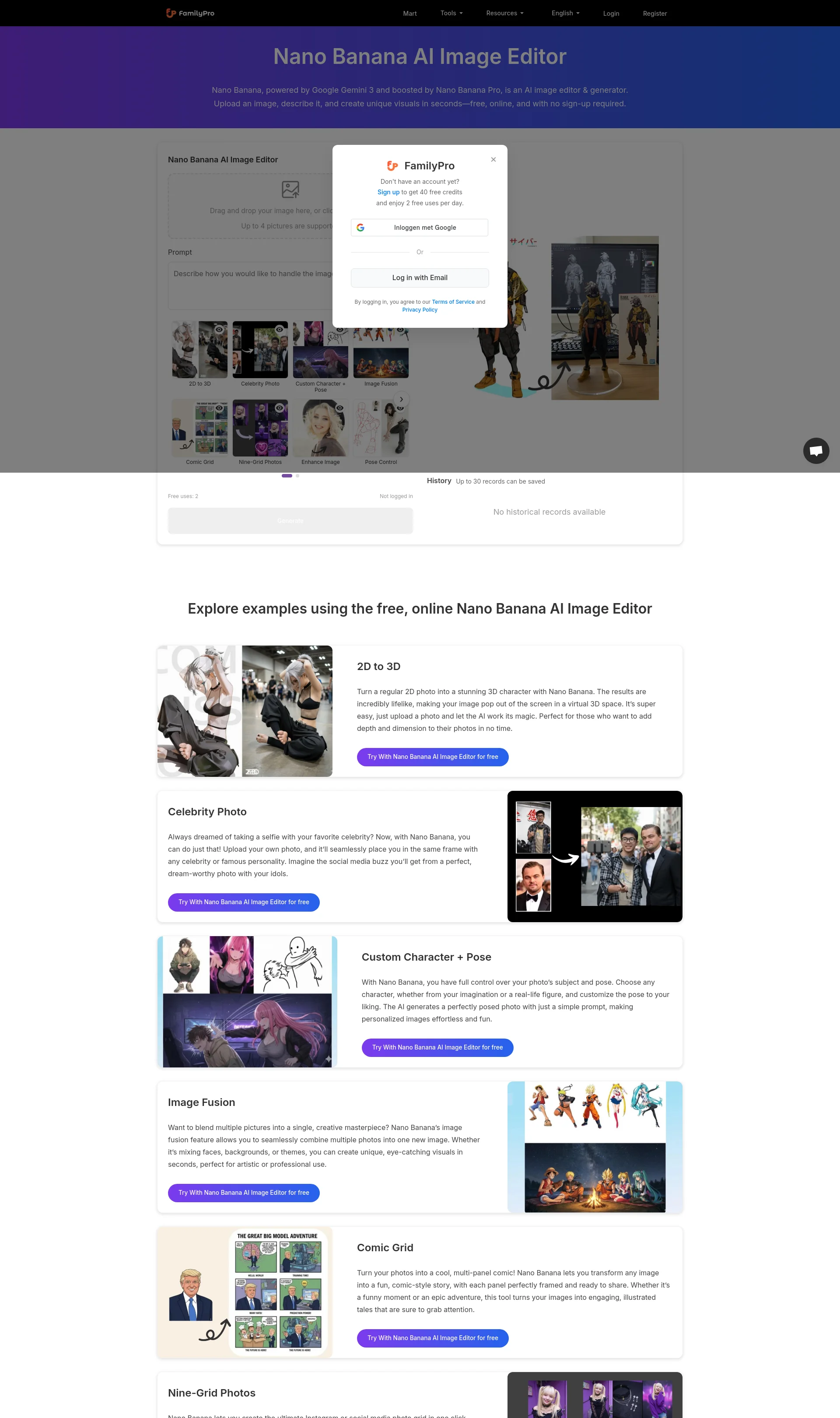Free Nano Banana AI Image Editor & Generator