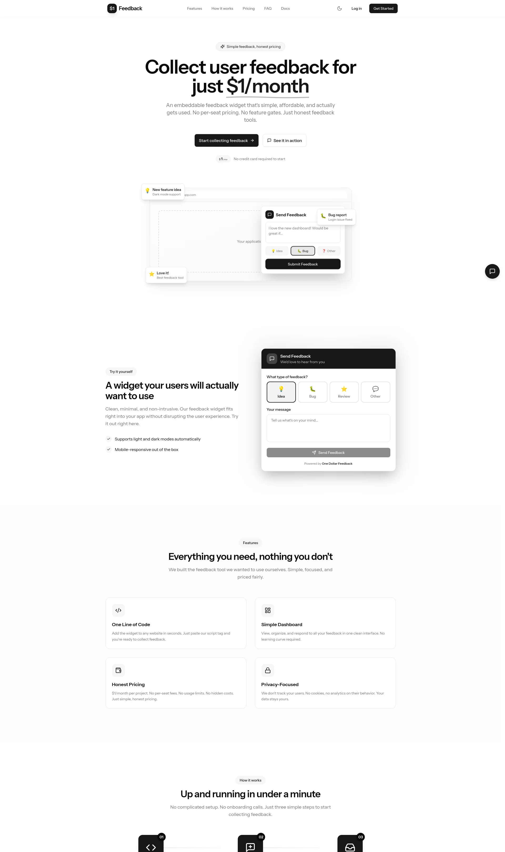Simple feedback, honest pricing