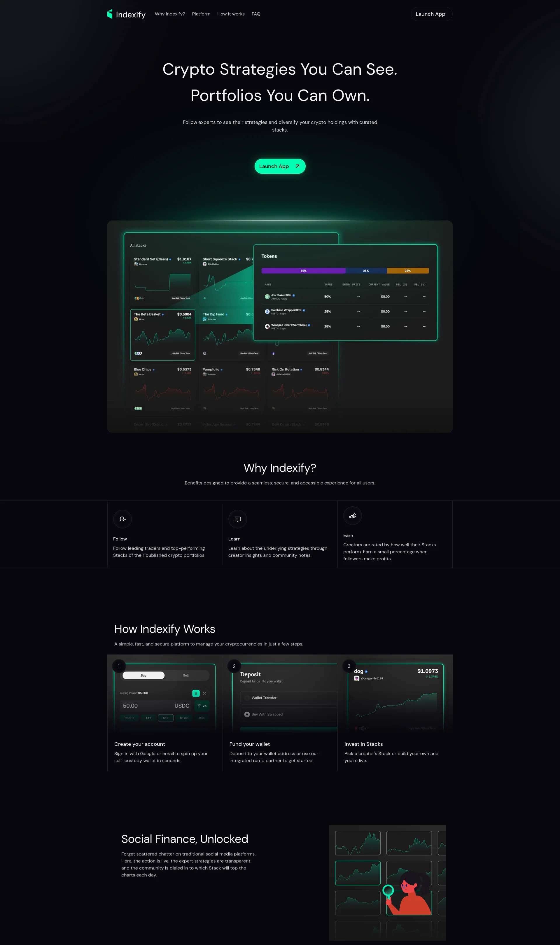 Crypto Strategies You Can See. Portfolios You Can Own.