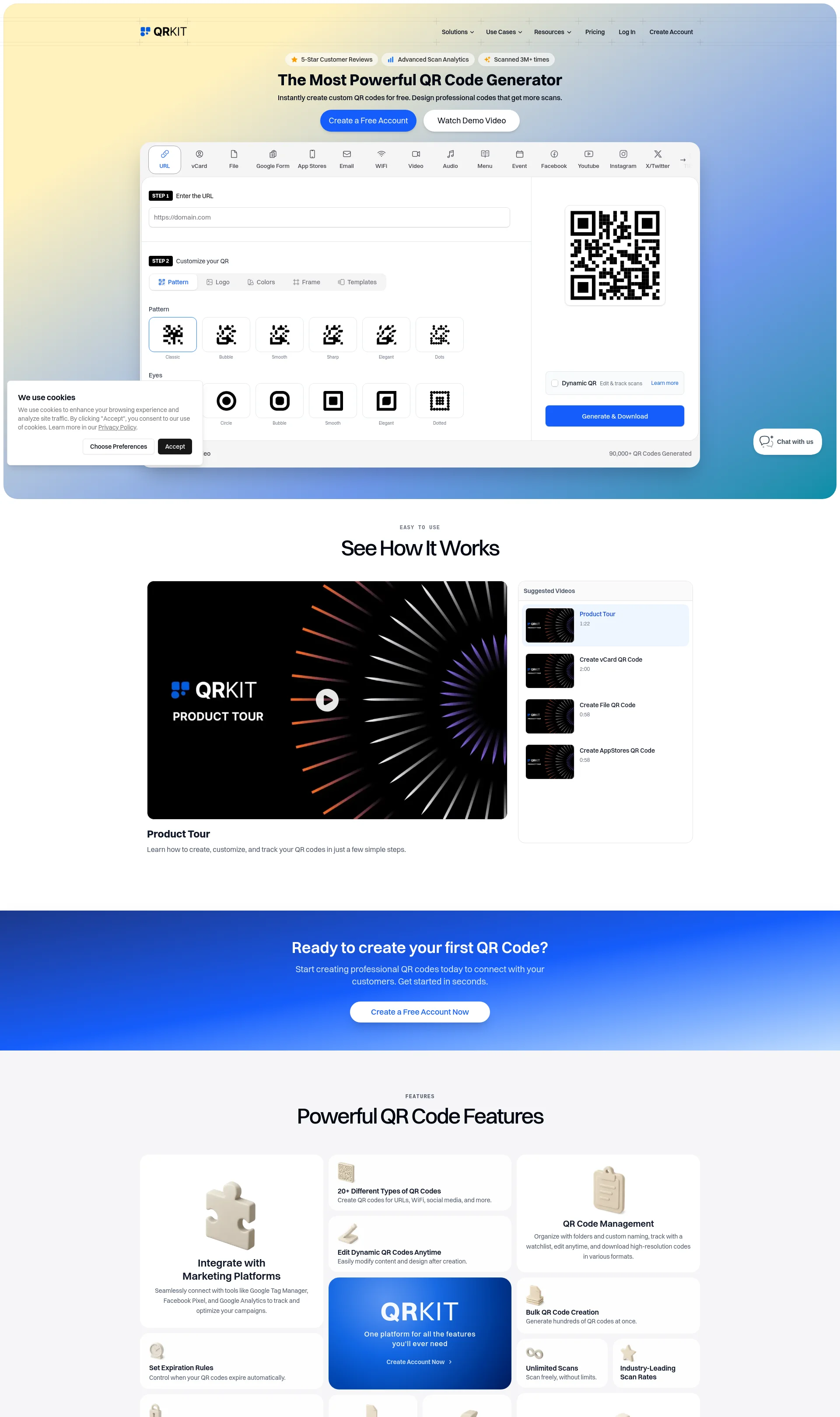 Create QR Codes in Seconds